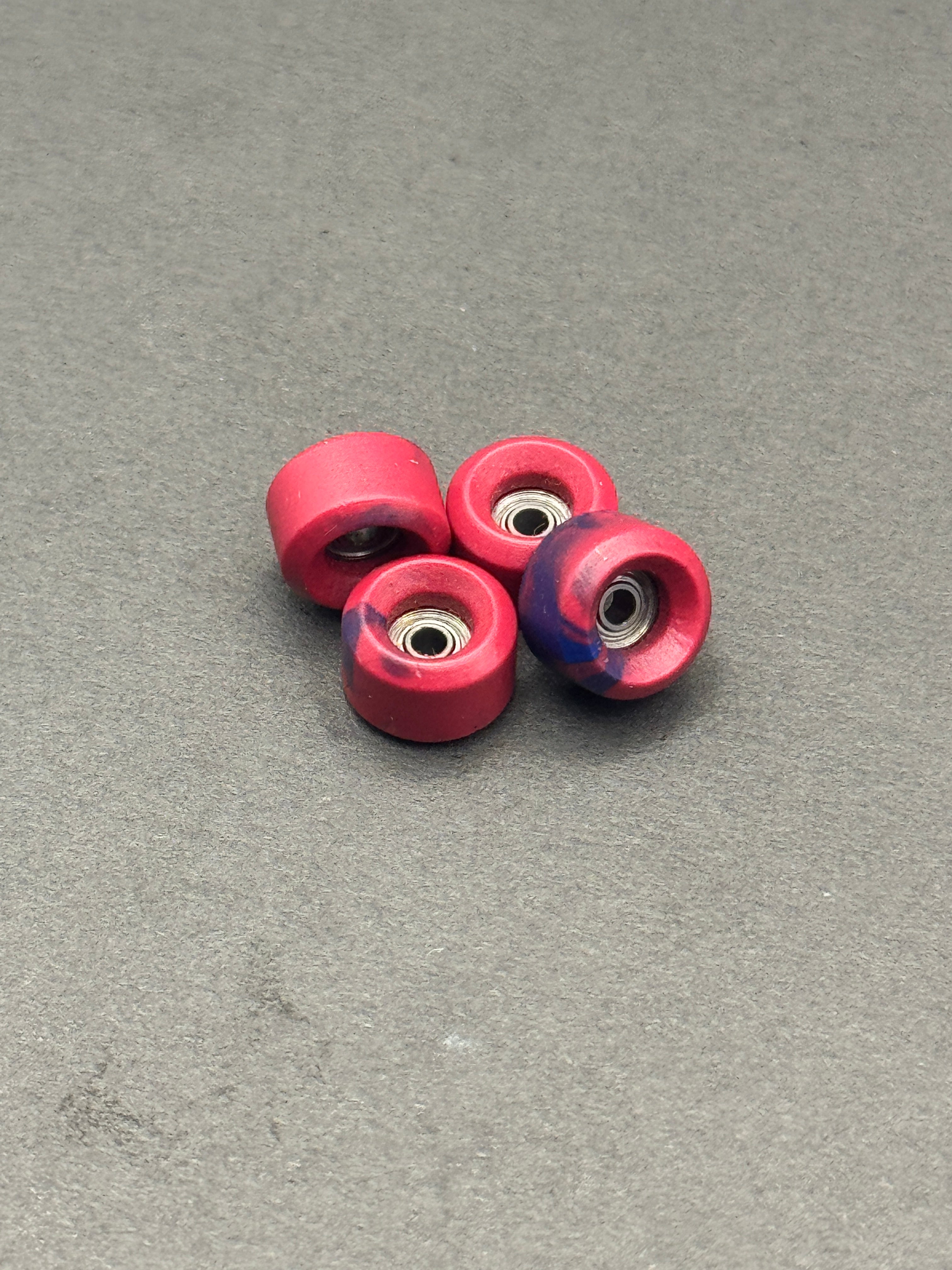 Abstract (A-Stock) 7.5mm Conical Red/Purple Swirl - Mild
