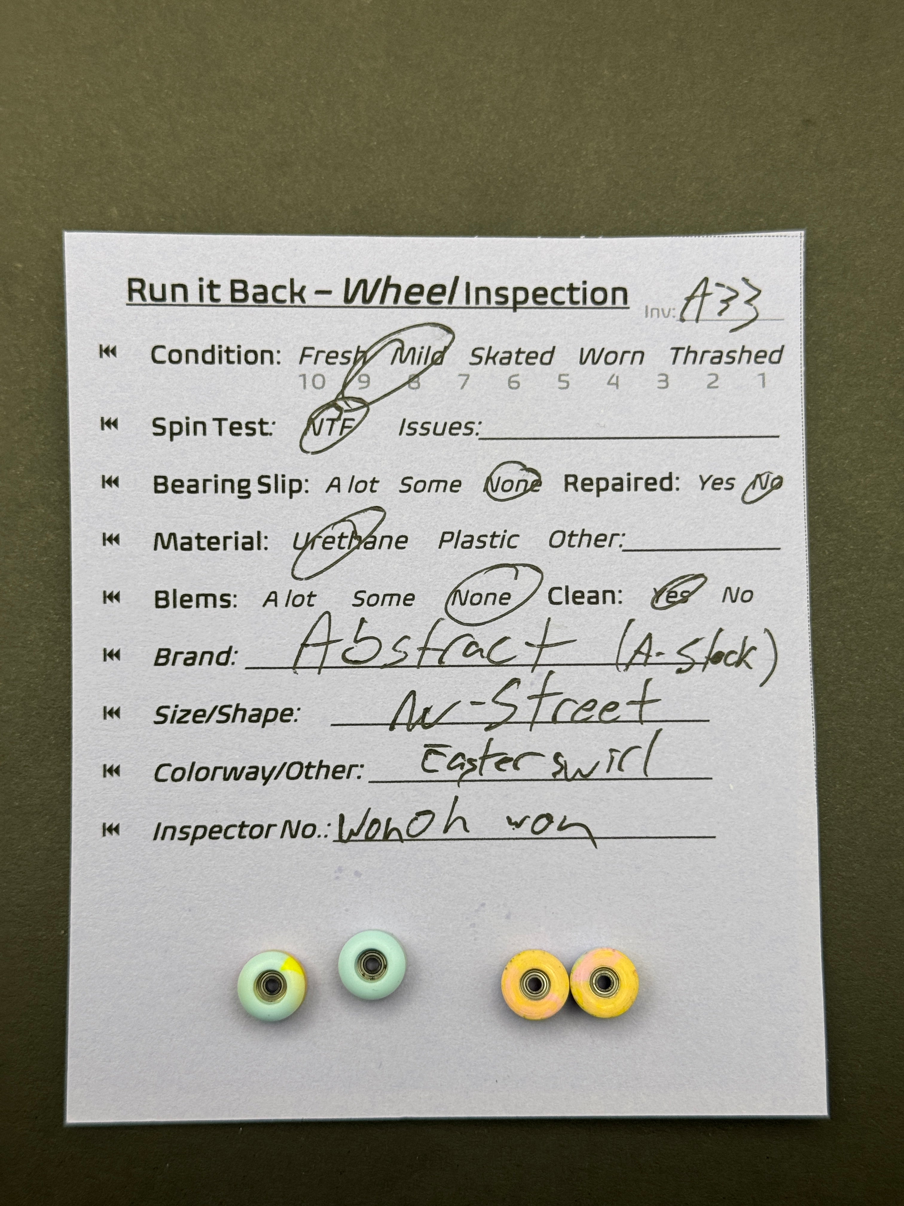 Abstract (A-Stock) Nu-Street Easter Swirl - Mild