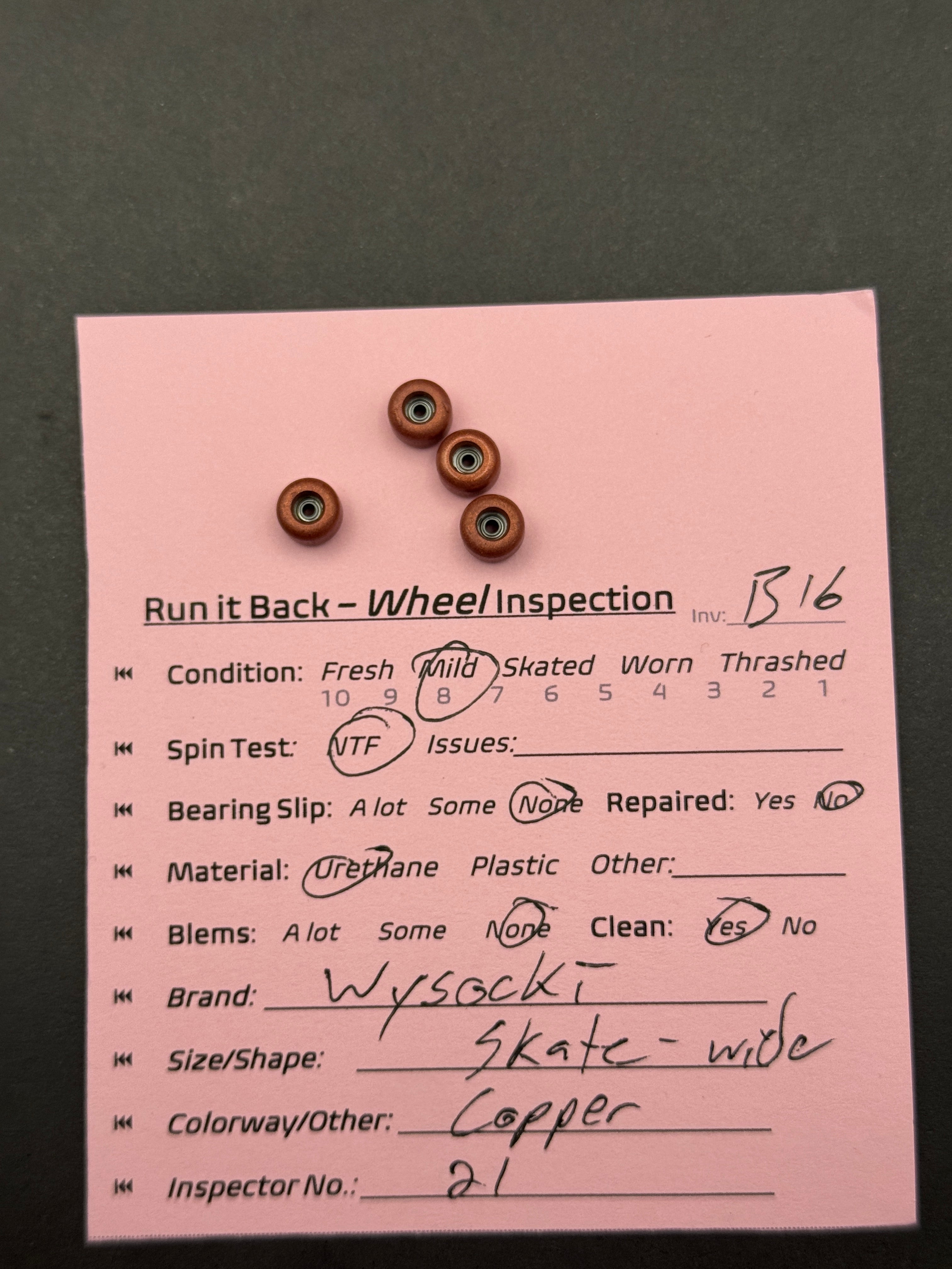 Wysocki Skate-Wide Copper - Mild