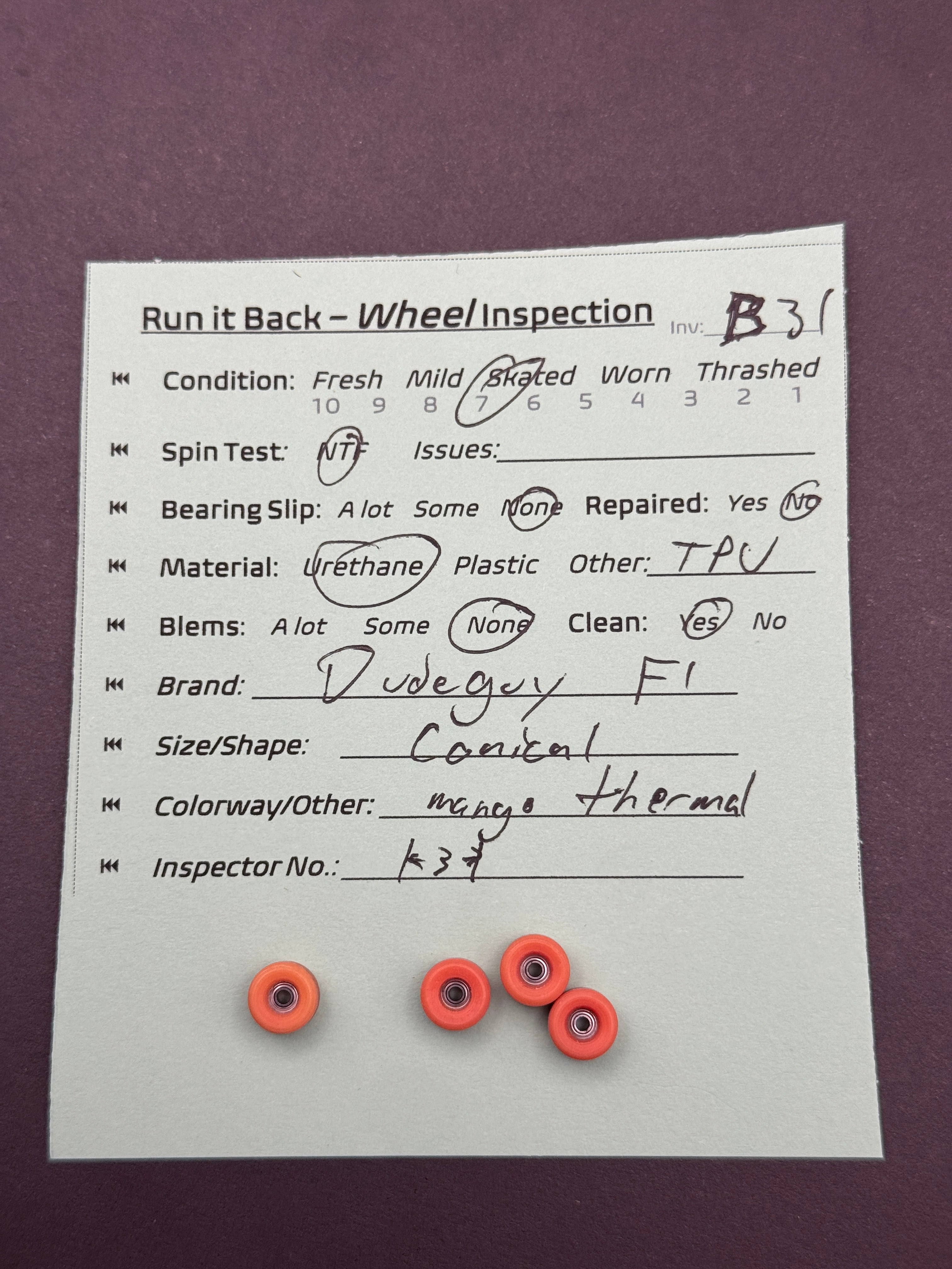 Dudeguy F1 Conical Mango Thermal - Skated