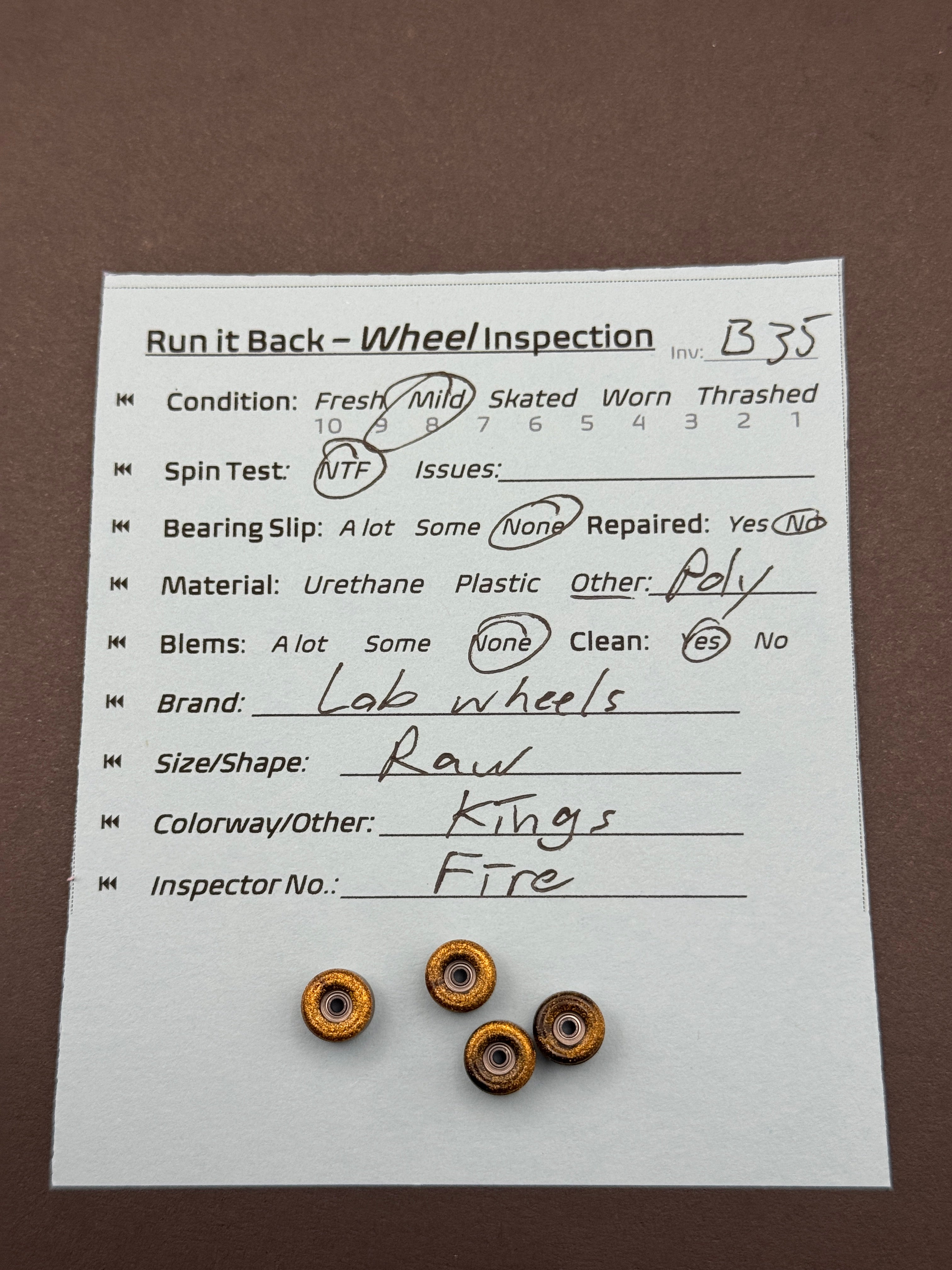 Lab Wheels Raw Kings Fire - Mild