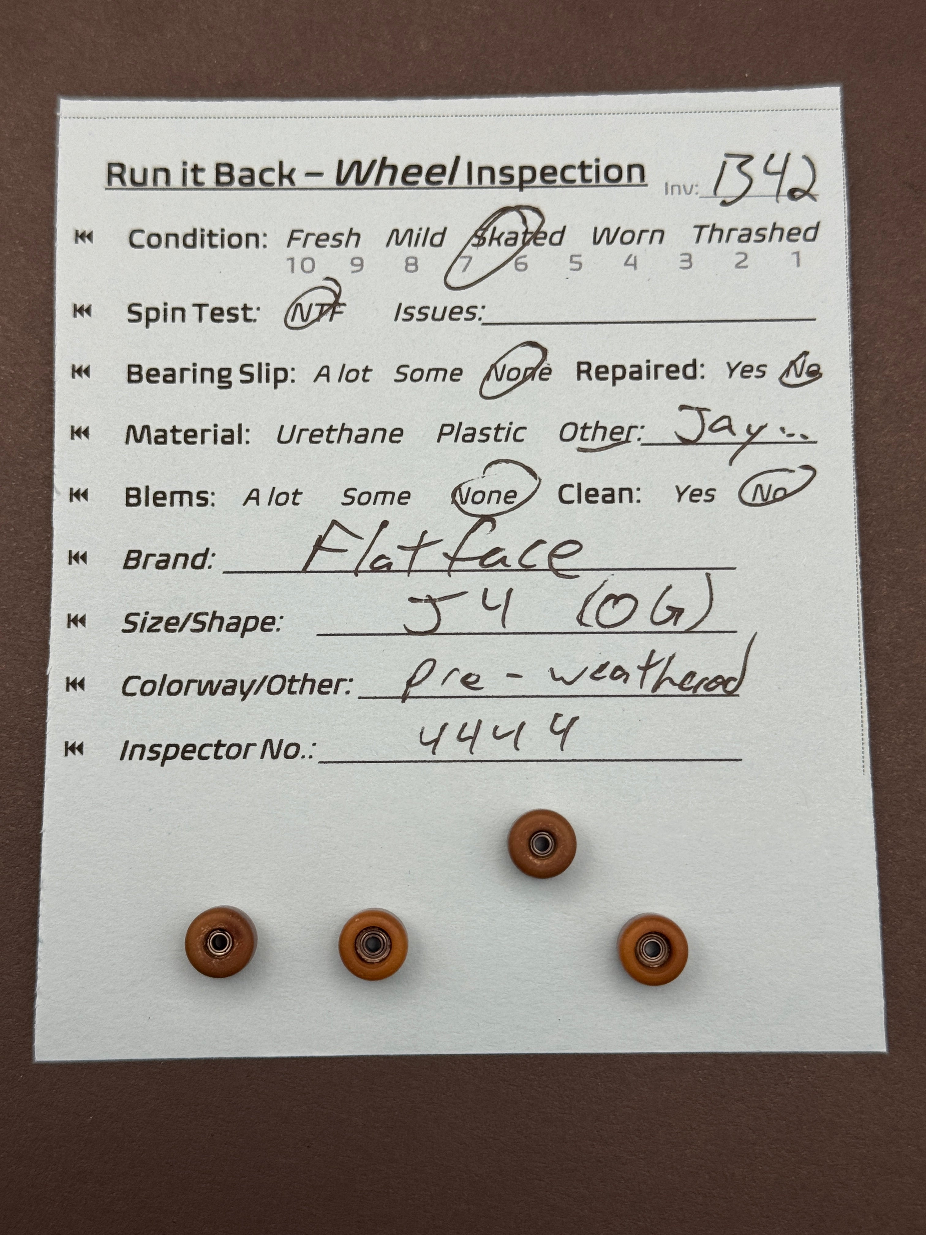 Flatface J4 (OG) Pre-Weathered - Skated