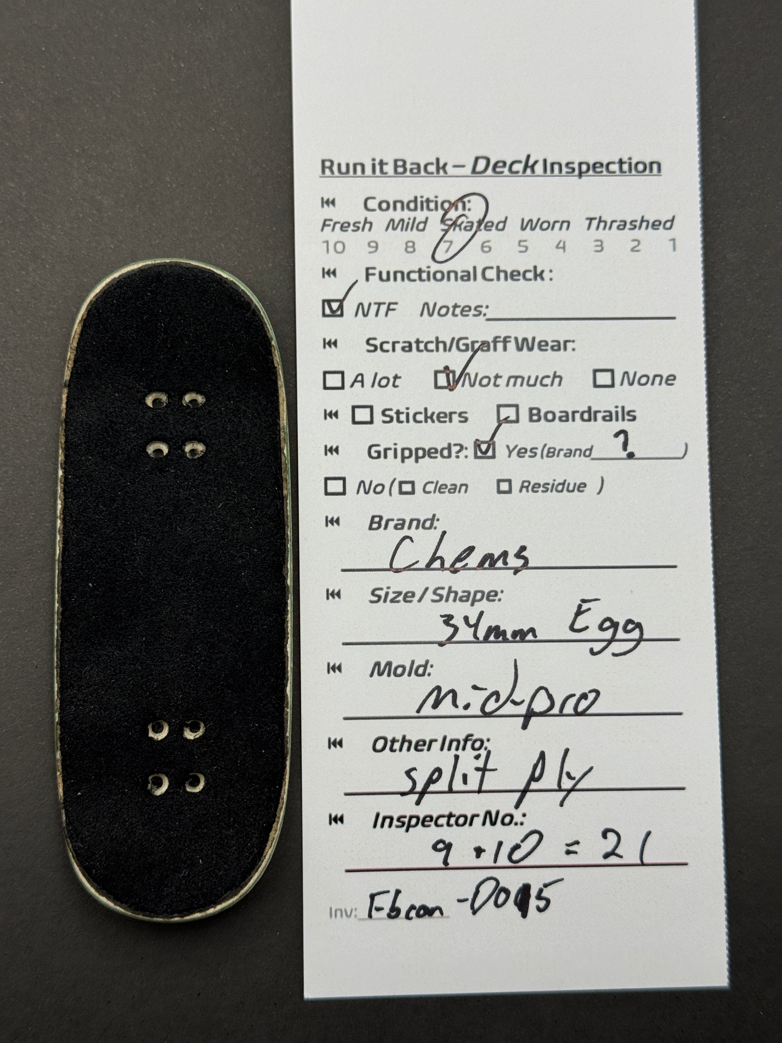 Chems 34mm Egg Mid Pro - Skated