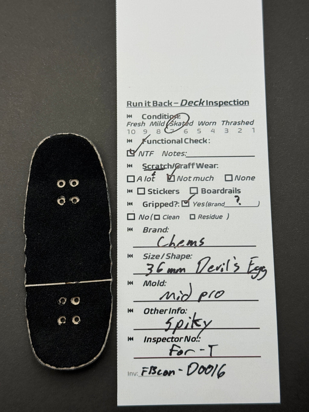 Chems 36mm Devil's Egg Mid Pro - Skated