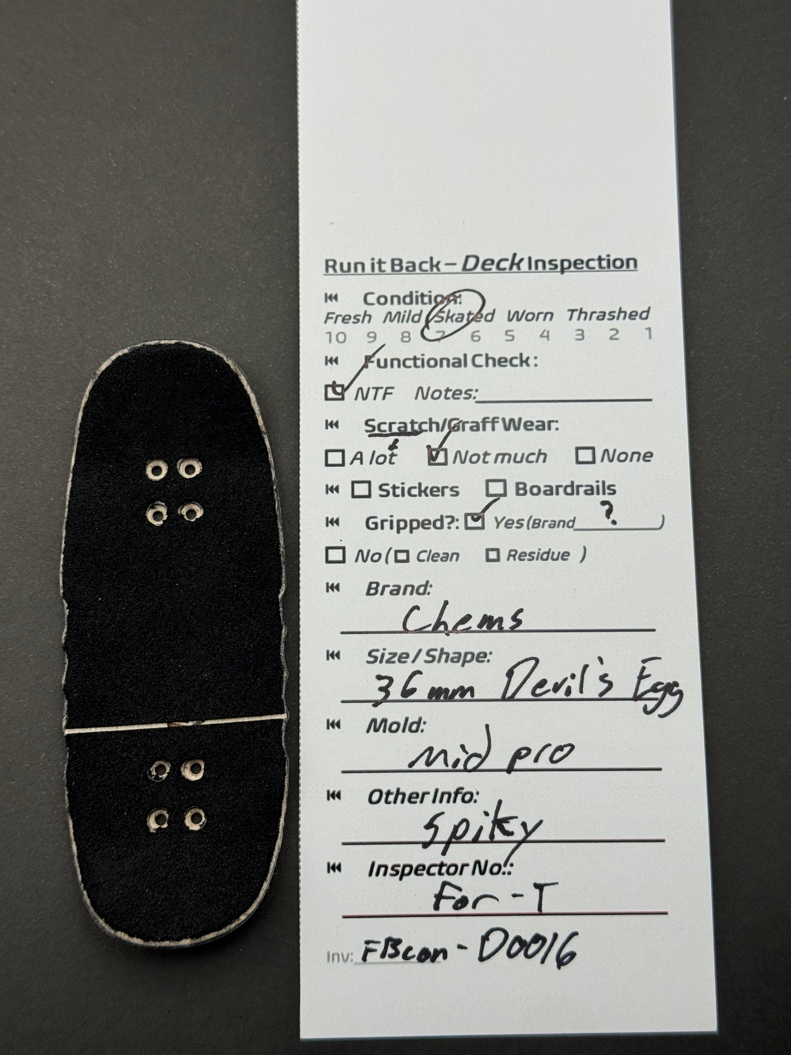 Chems 36mm Devil's Egg Mid Pro - Skated