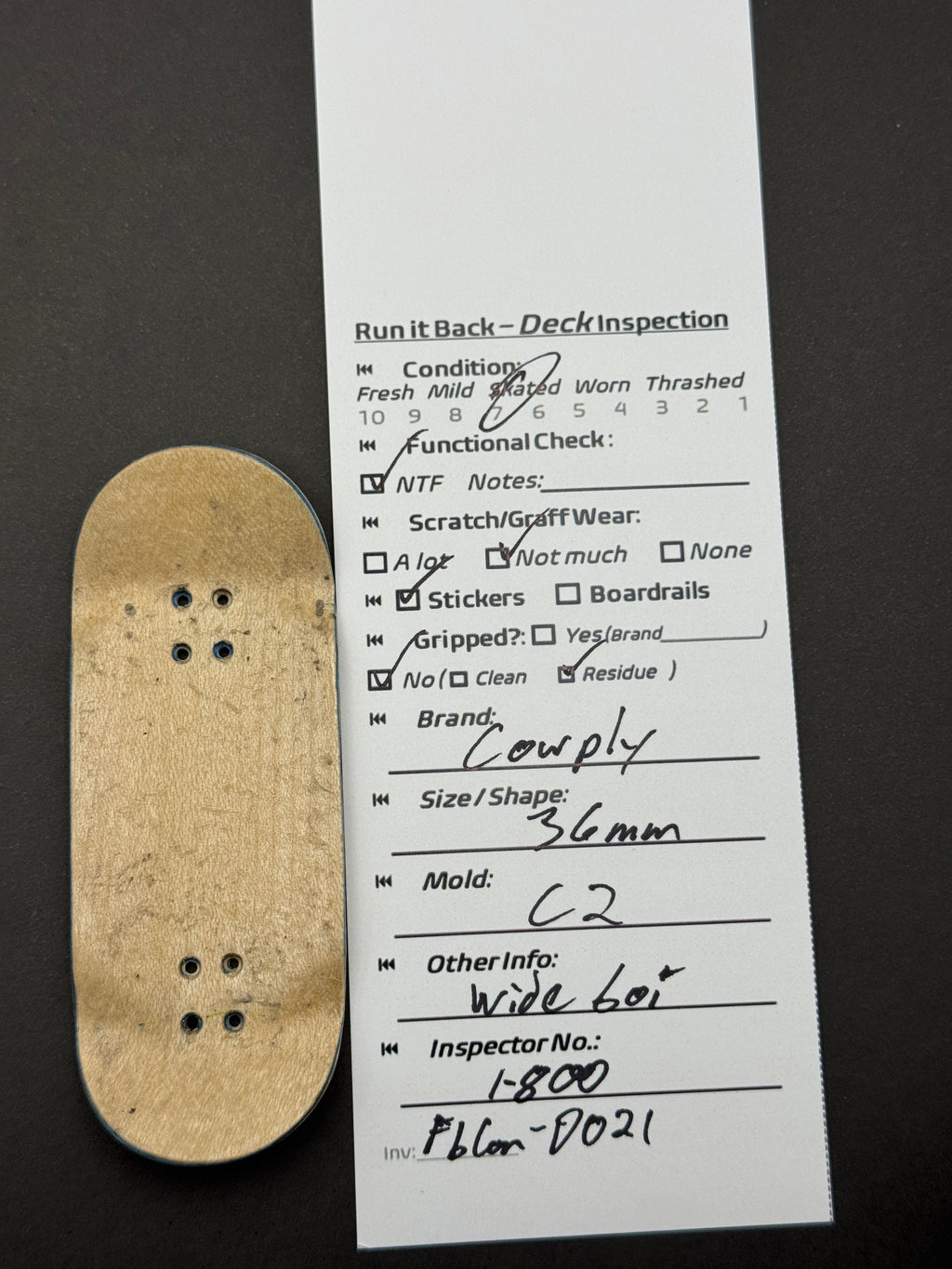 Cowply 36mm C2 - Skated
