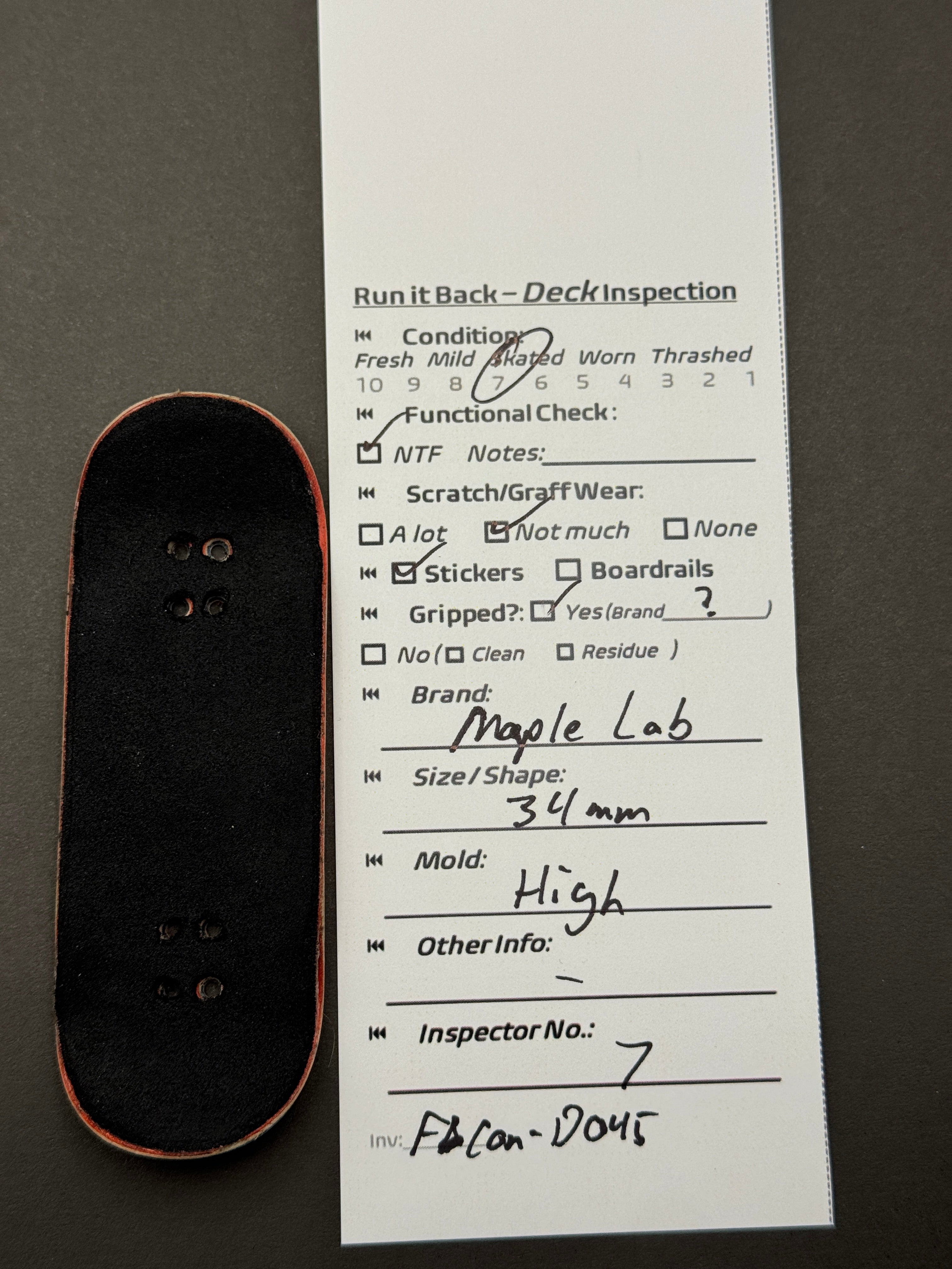 Maple Lab 34mm High - Skated