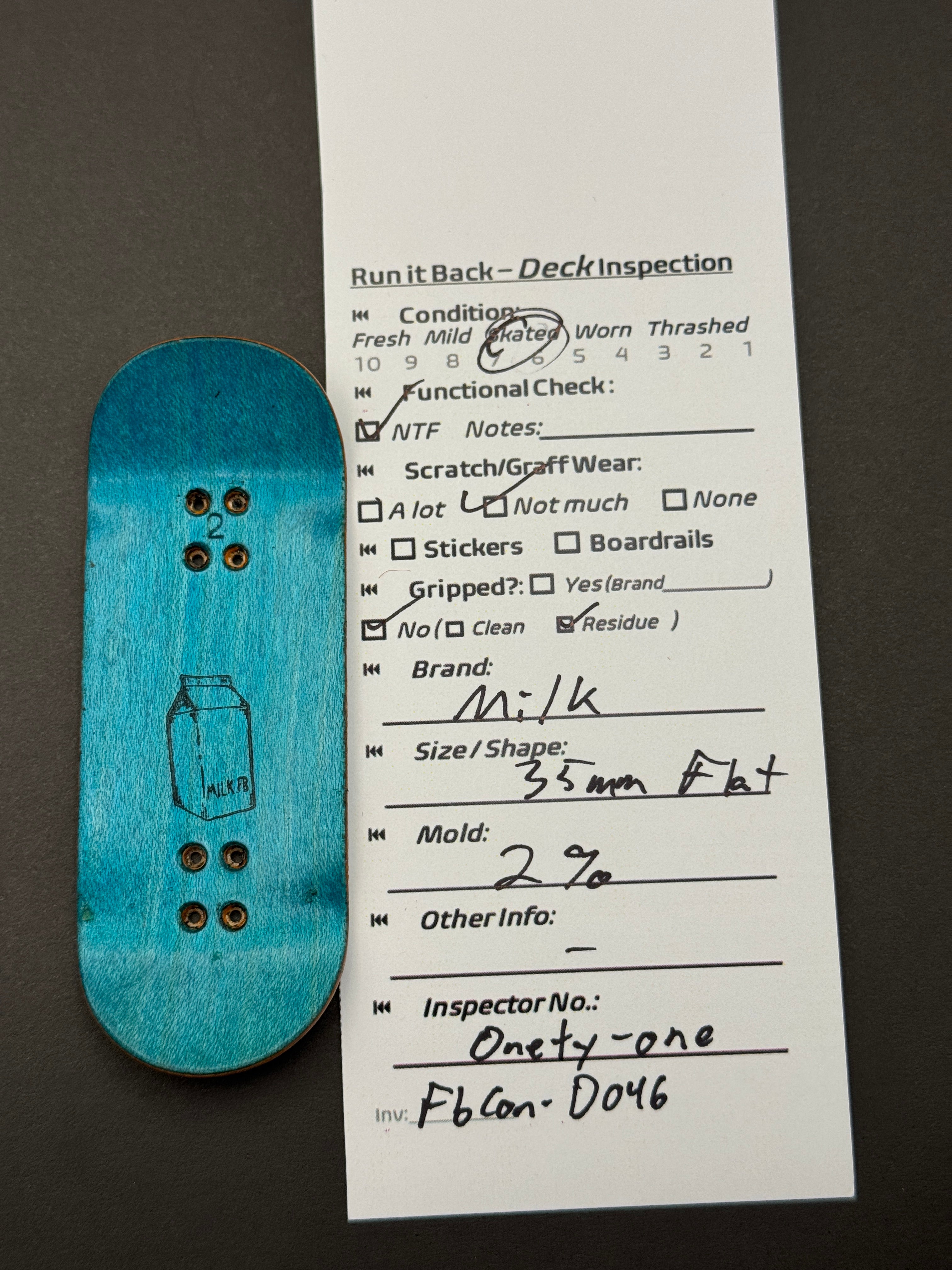 Milk 35mm Flat 2% - Skated