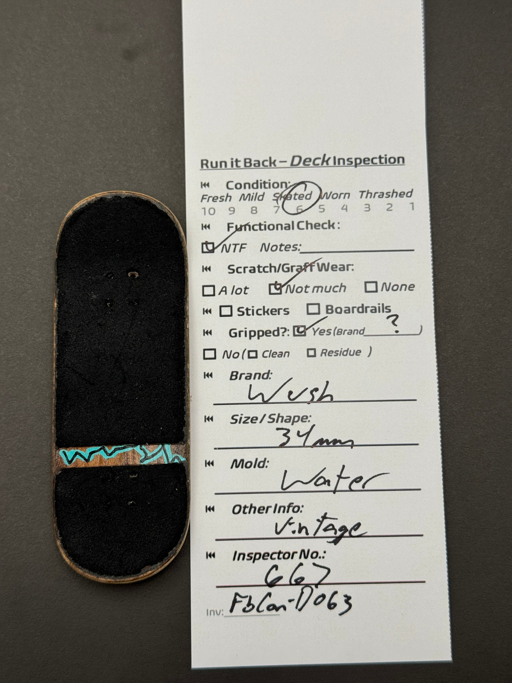 Wush 34mm Water - Skated