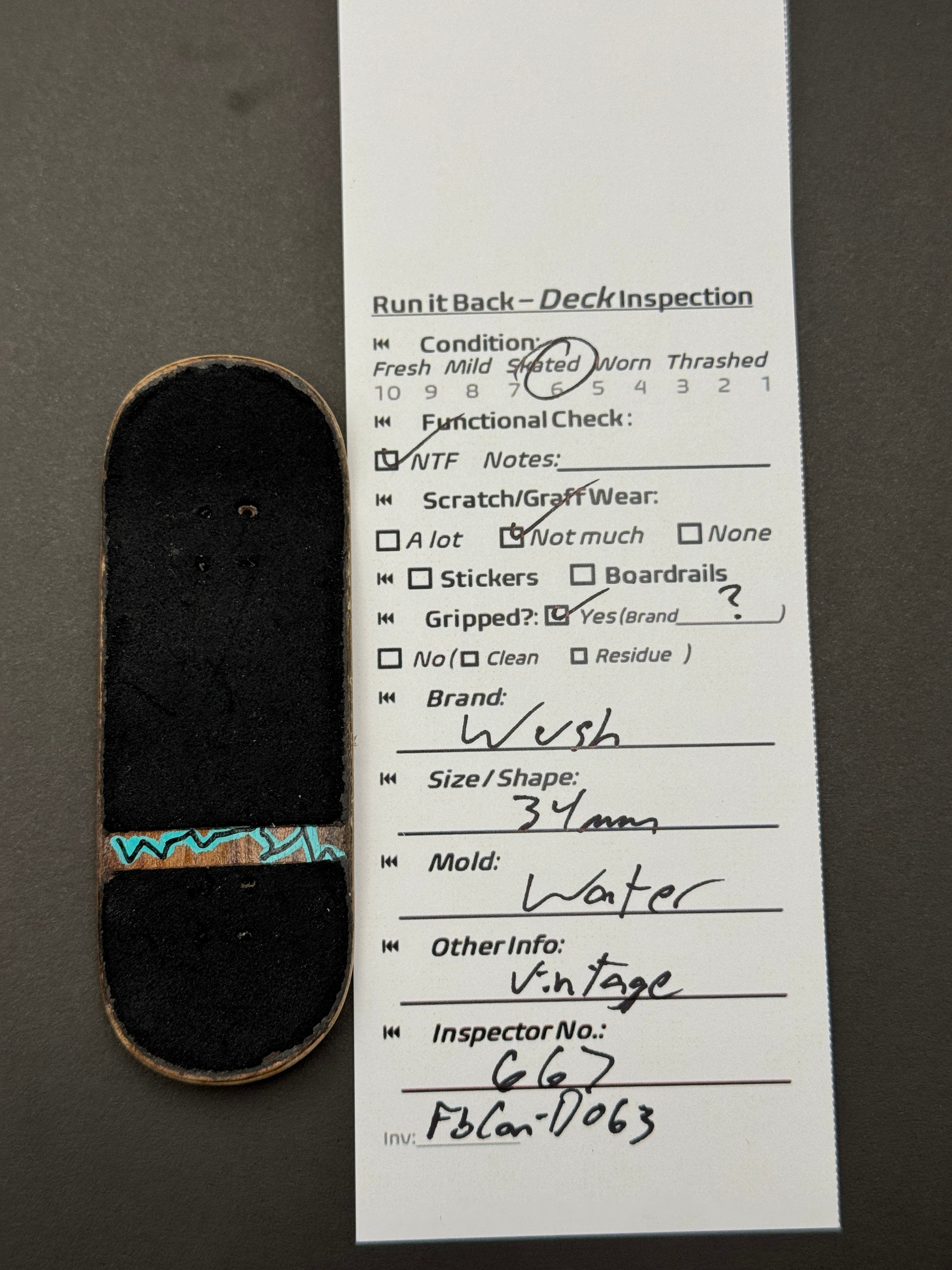 Wush 34mm Water - Skated