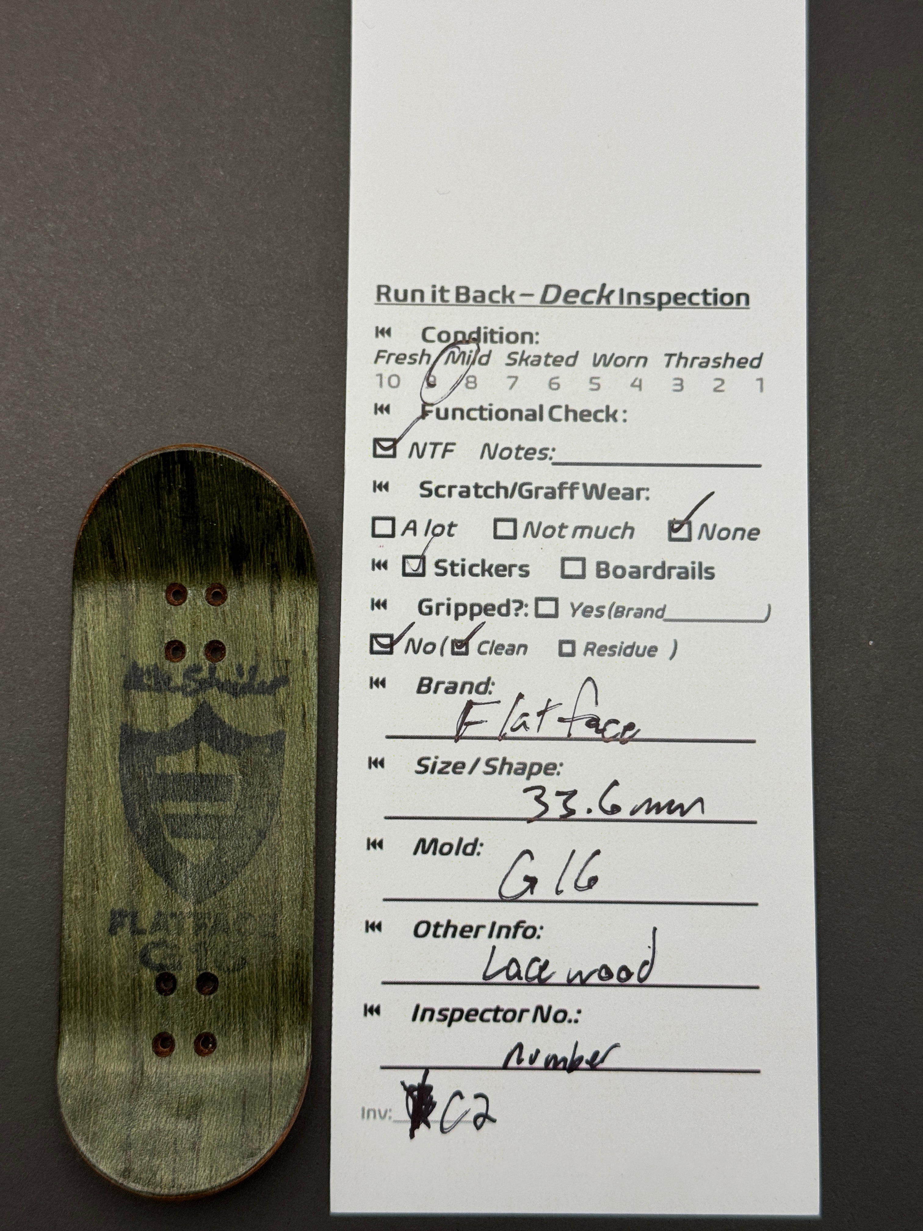 Flatface 33.6mm G16 - Fresh