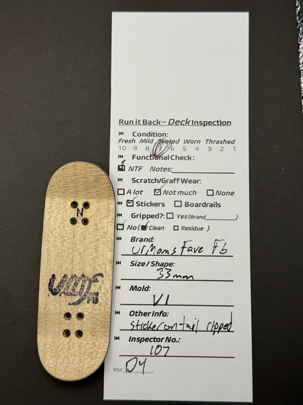 Ur Moms Fave FB 33mm V1 - Skated