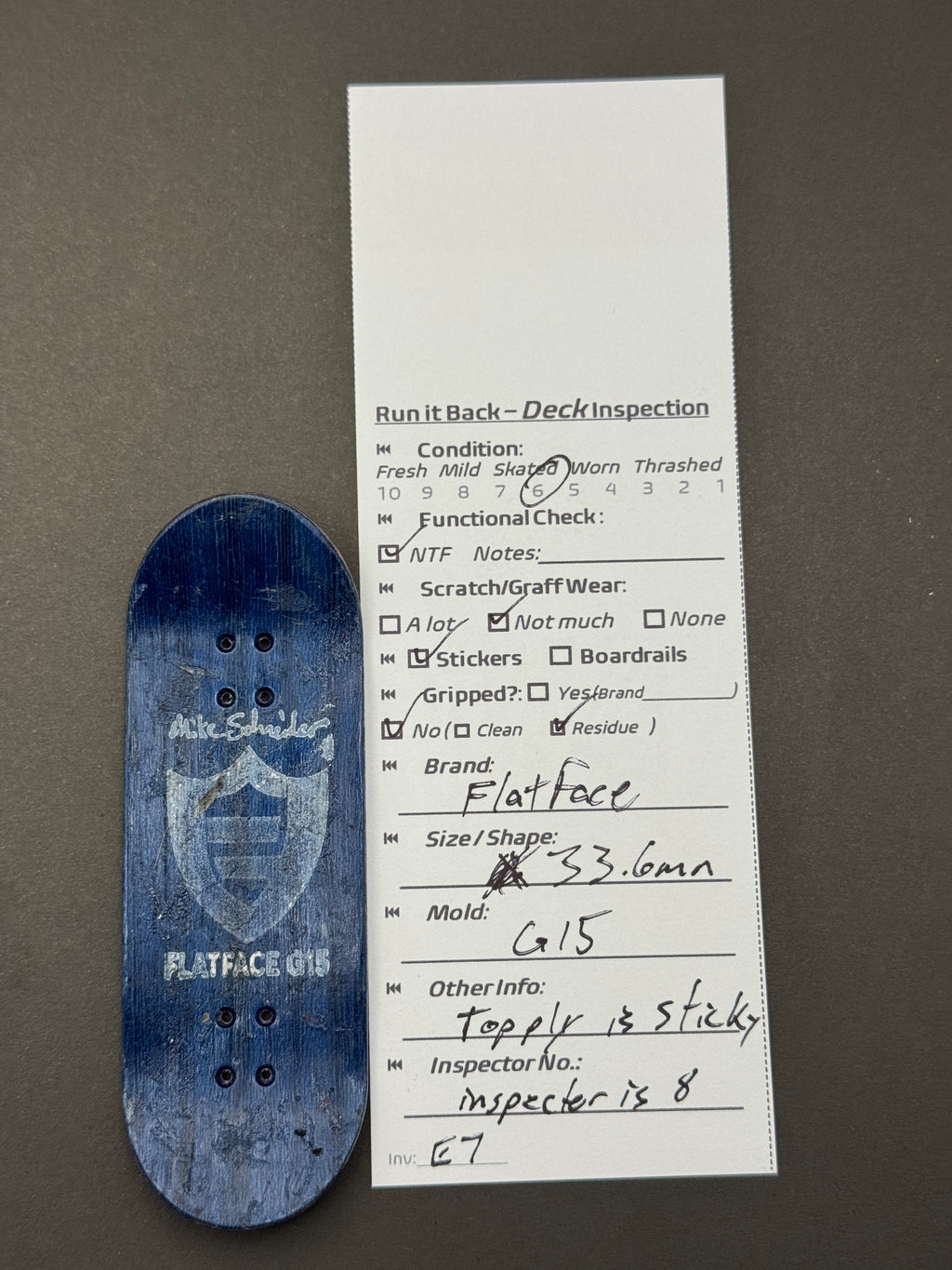 Flatface 33.6mm G15 - Skated