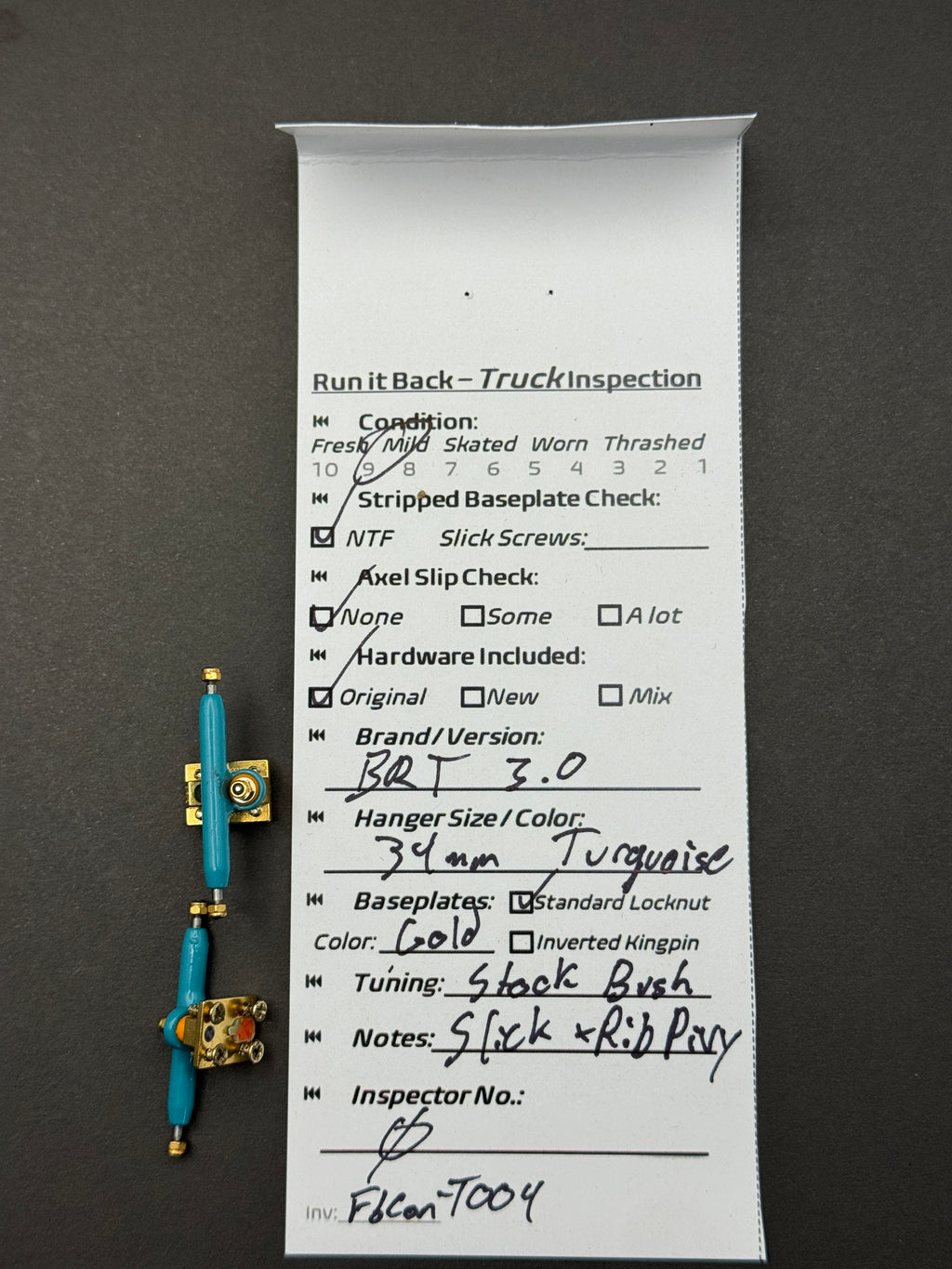 BRT 3.0 34mm Turquoise/Gold - Mild