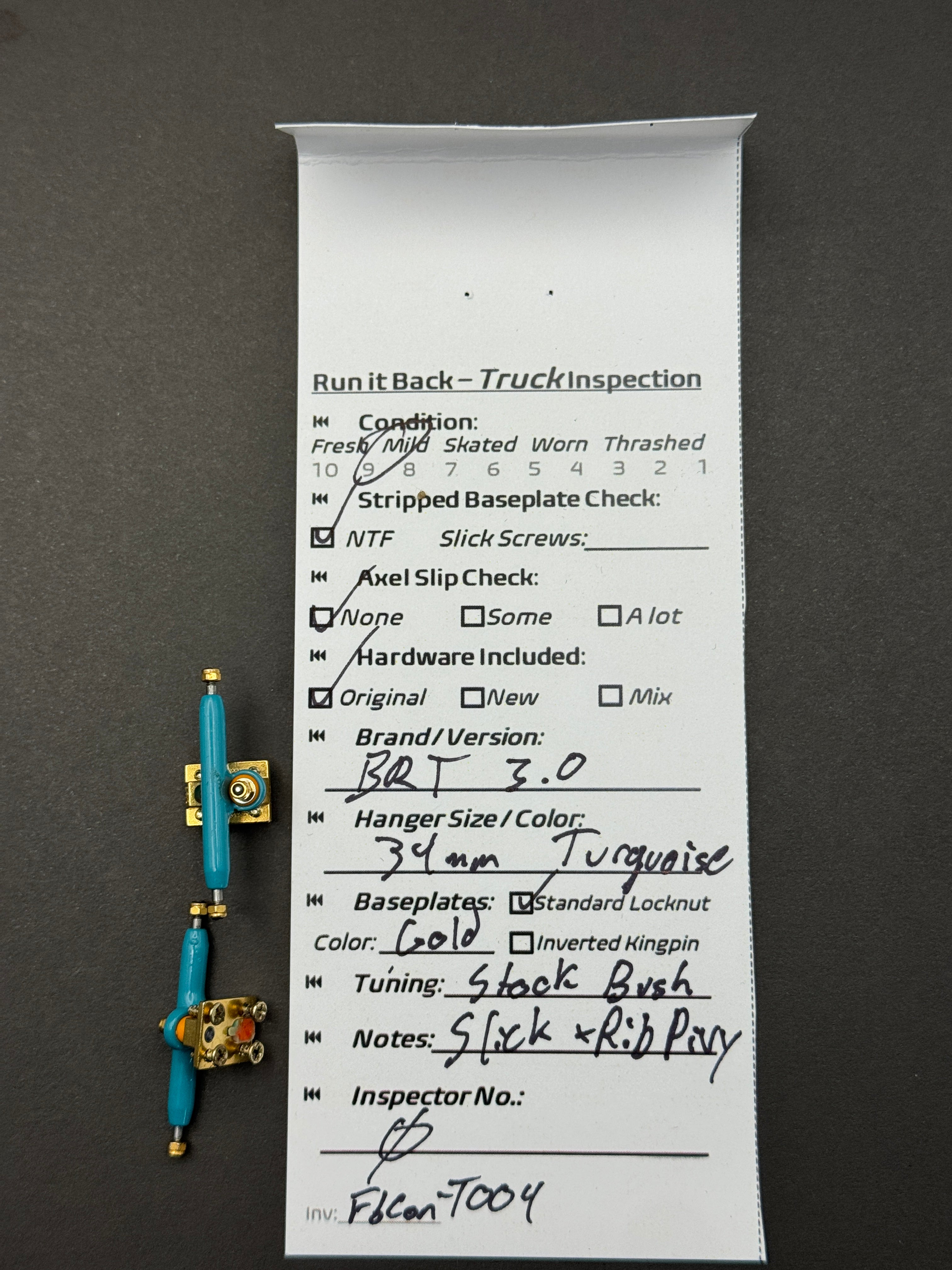 BRT 3.0 34mm Turquoise/Gold - Mild