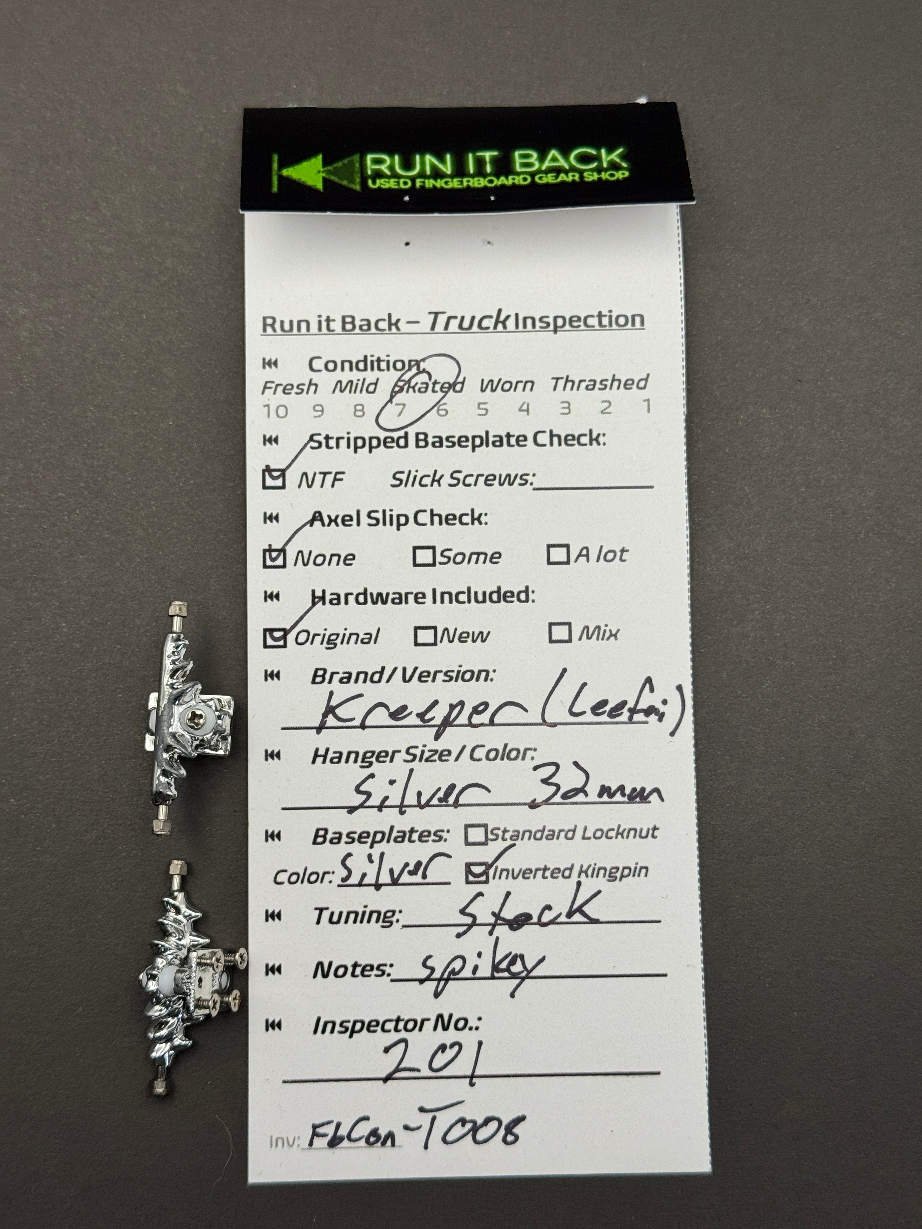 Kreeper (Leefai) 32mm Silver - Skated