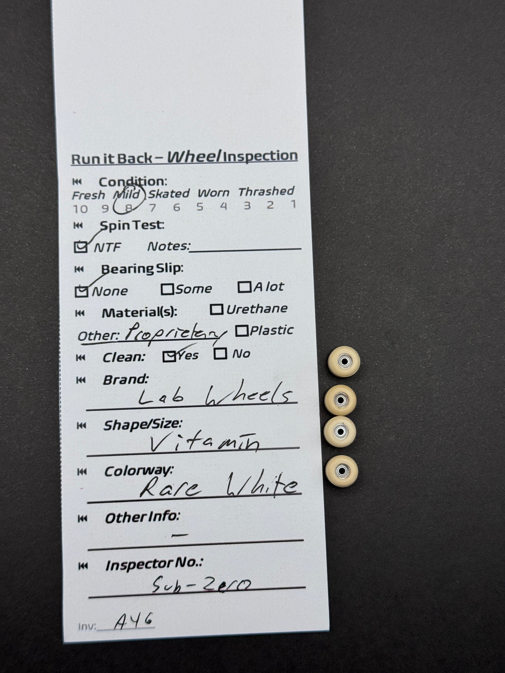 Lab Wheels Vitamin Rare White - Mild
