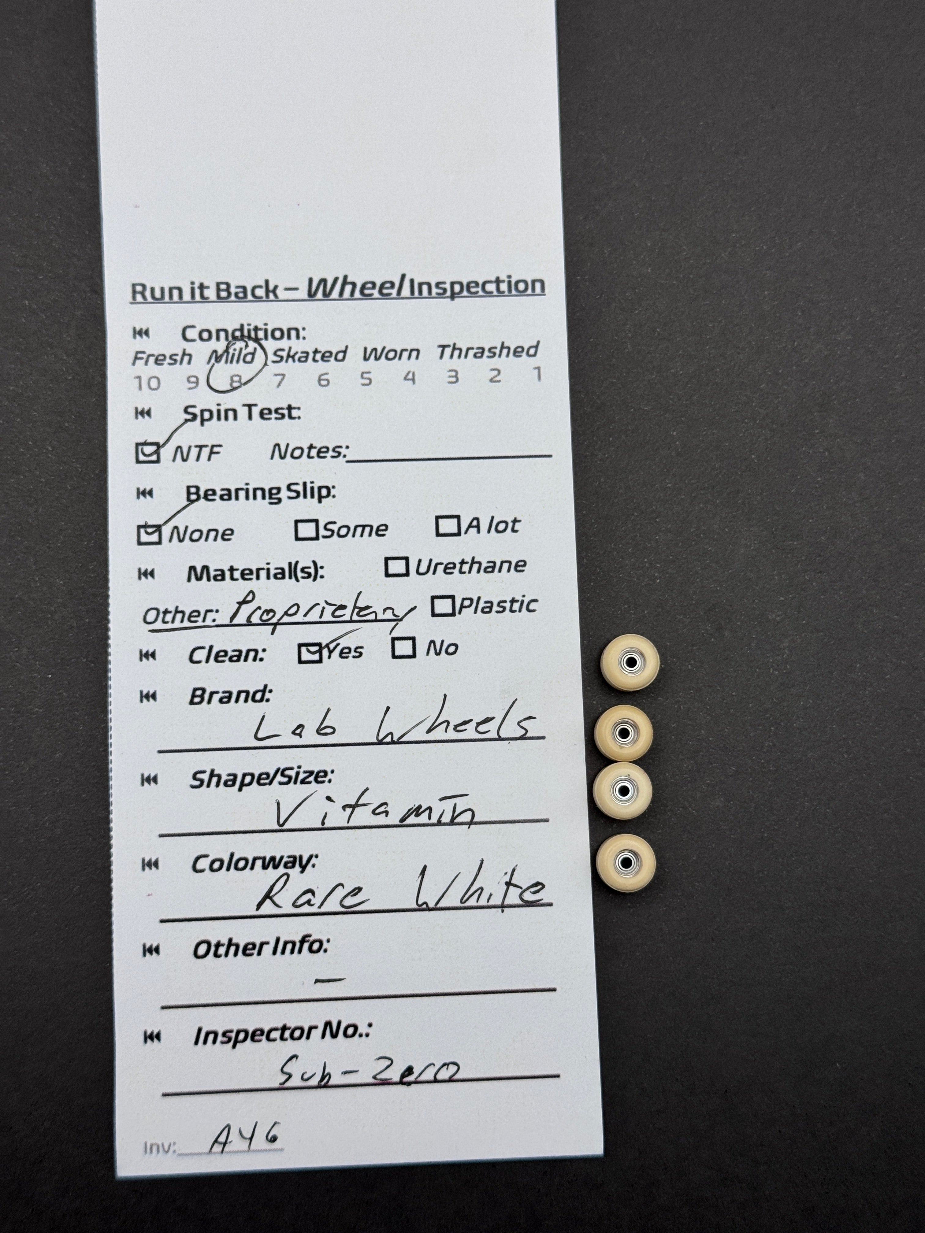 Lab Wheels Vitamin Rare White - Mild
