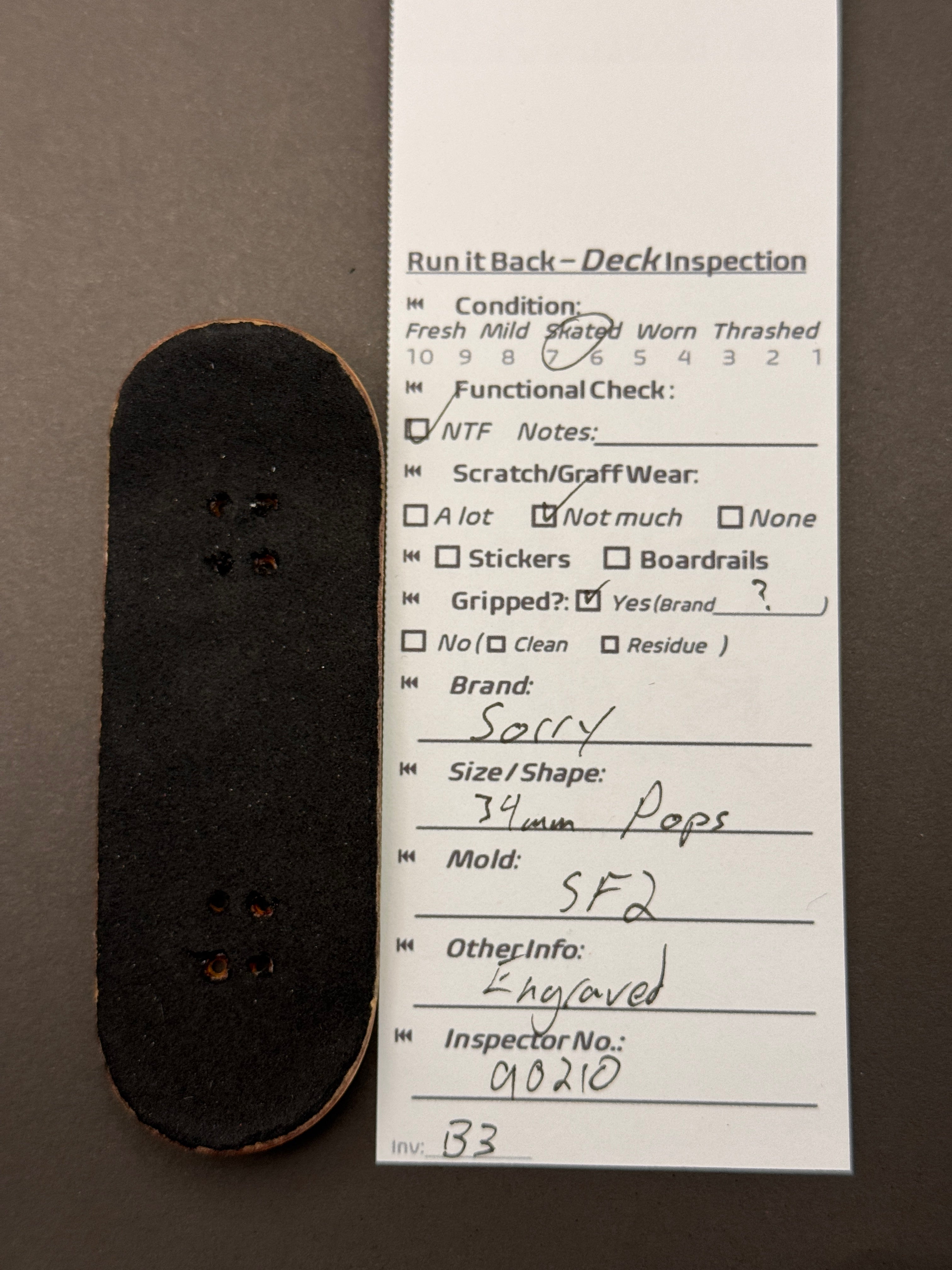 Sorry 34mm Pops SF2 Faker- Skated