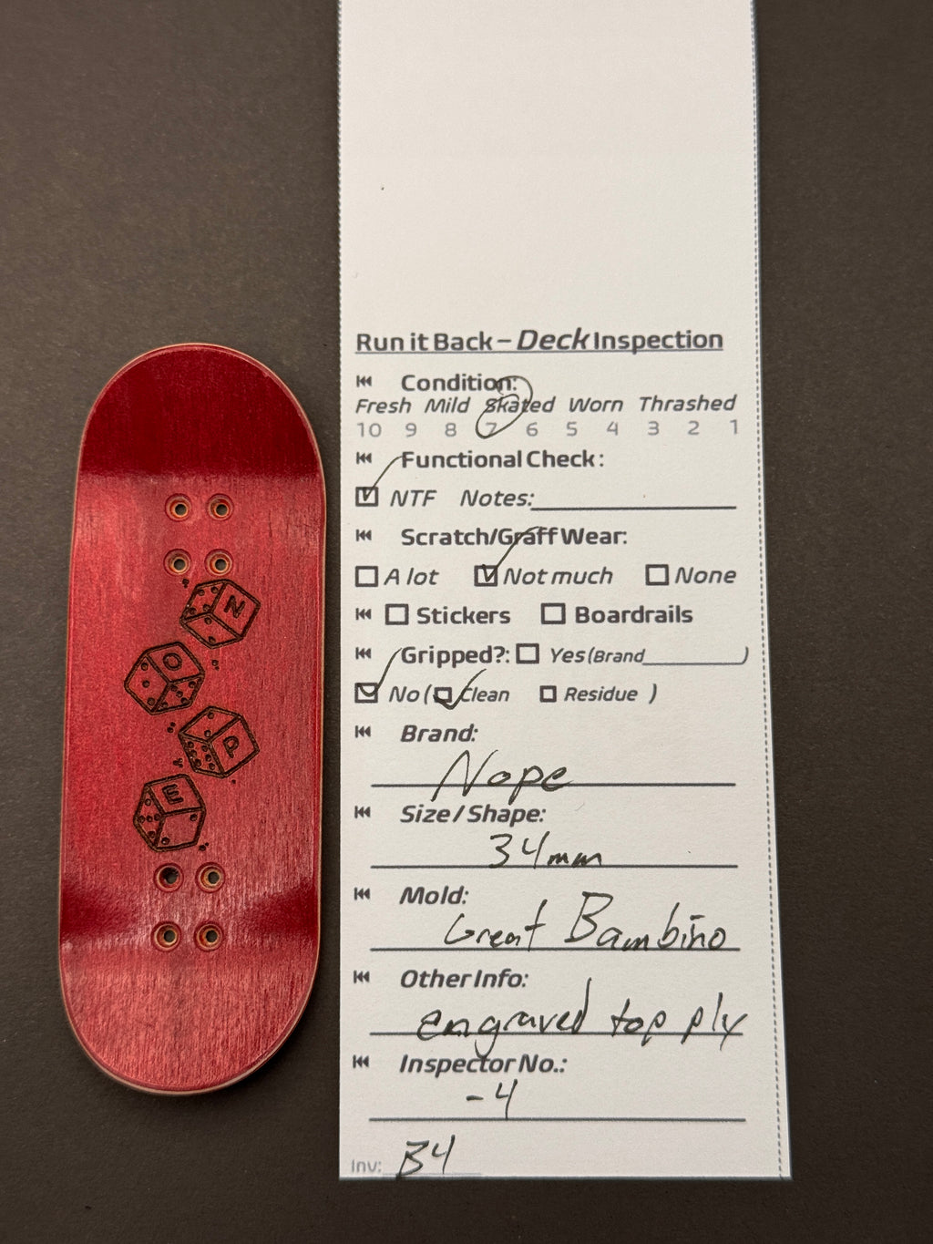 Nope 34mm Great Bambino - Skated