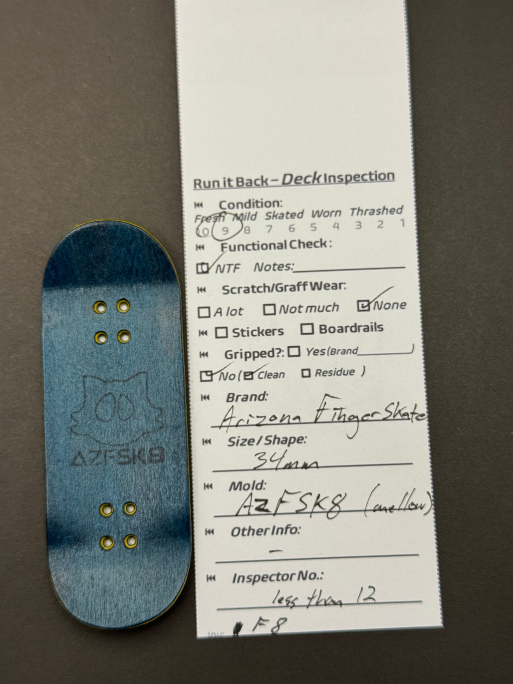 Arizona Finger Skate 34mm AZFSK8  - Mild