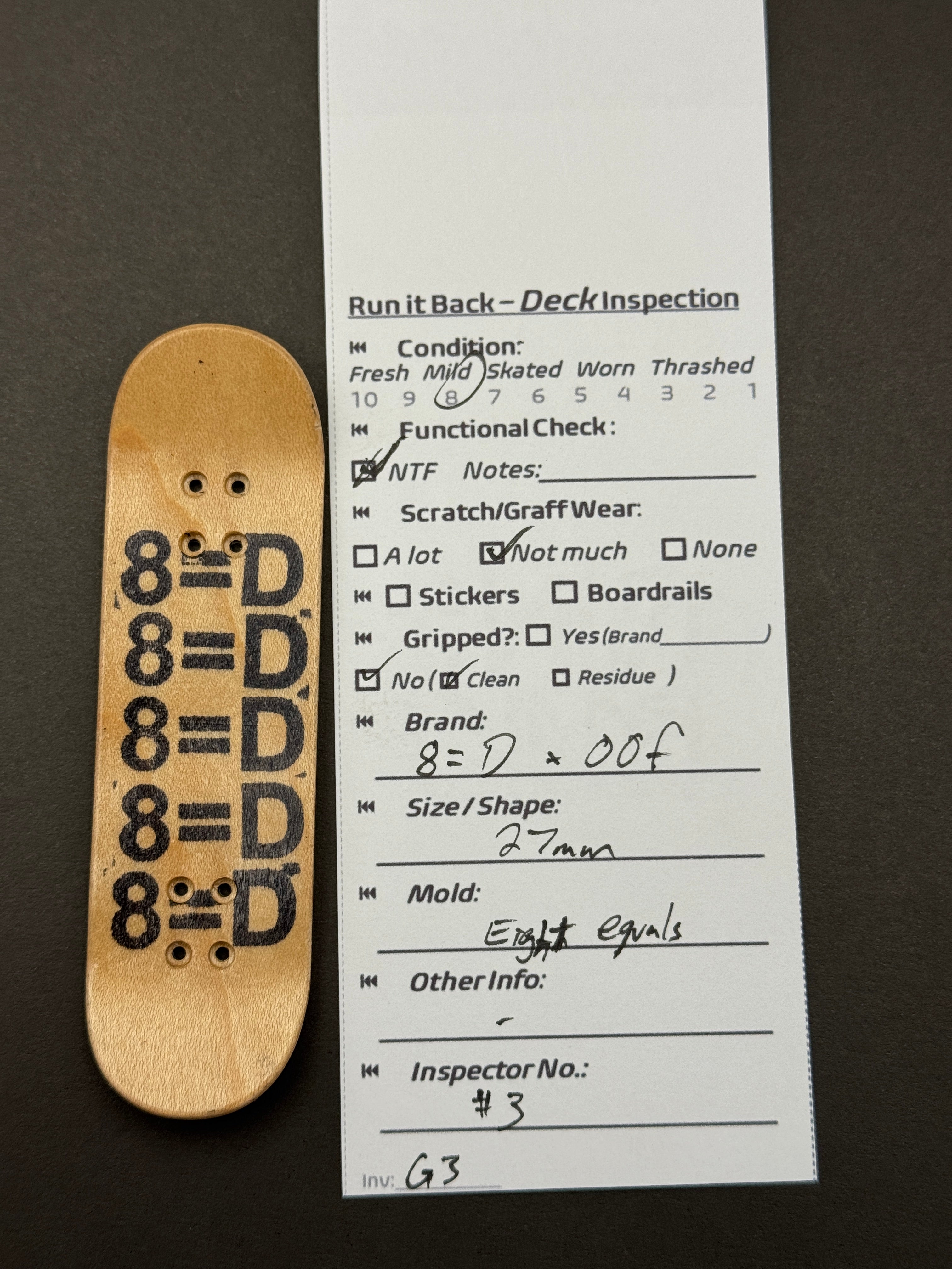 Eight Equals Decks x Oof 27mm 8=D - Mild