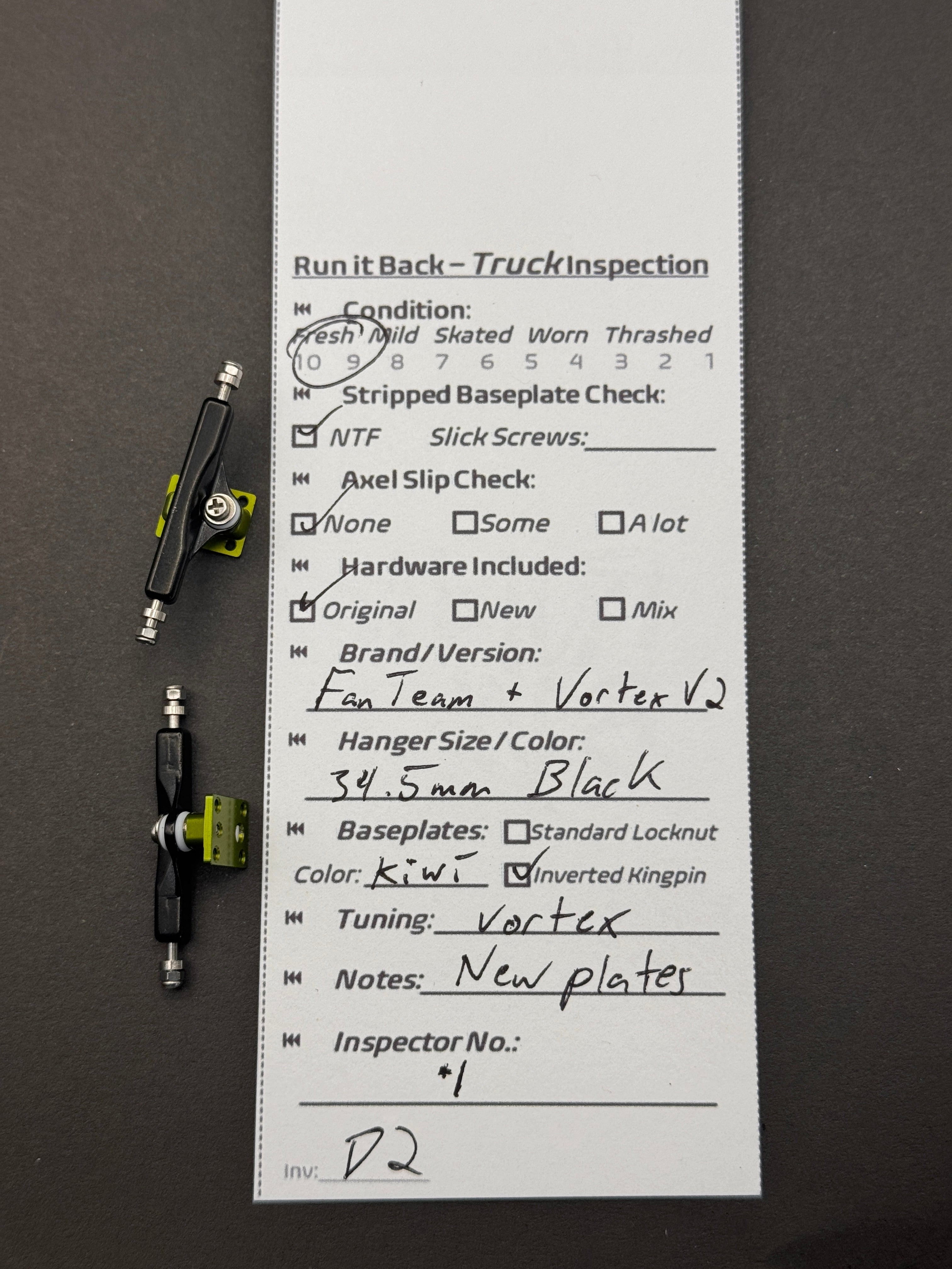 Fan Team + Vortex V2 34.5mm Black/Kiwi - Fresh