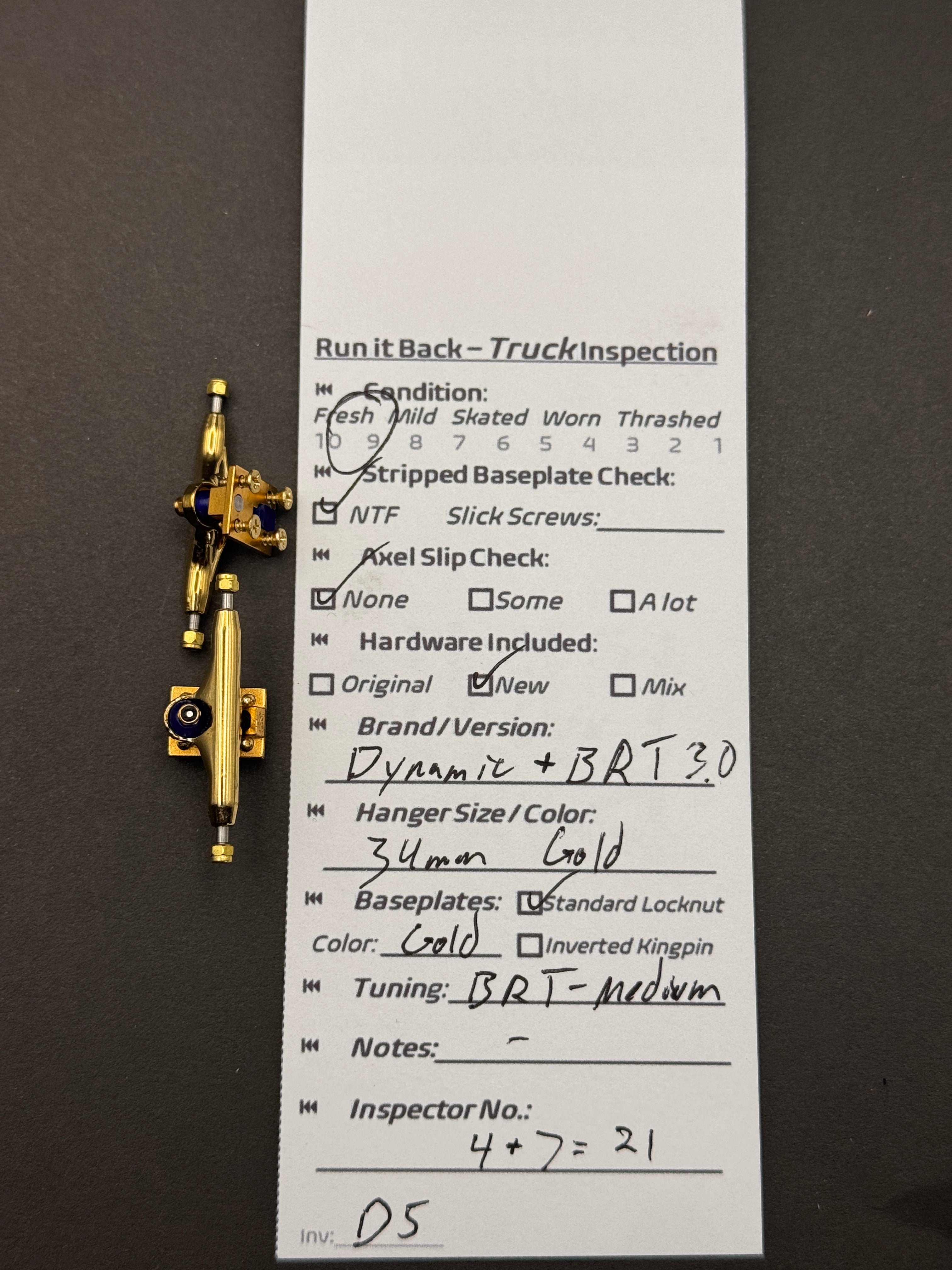 Dynamic + BRT 3.0 34mm Gold - Mild