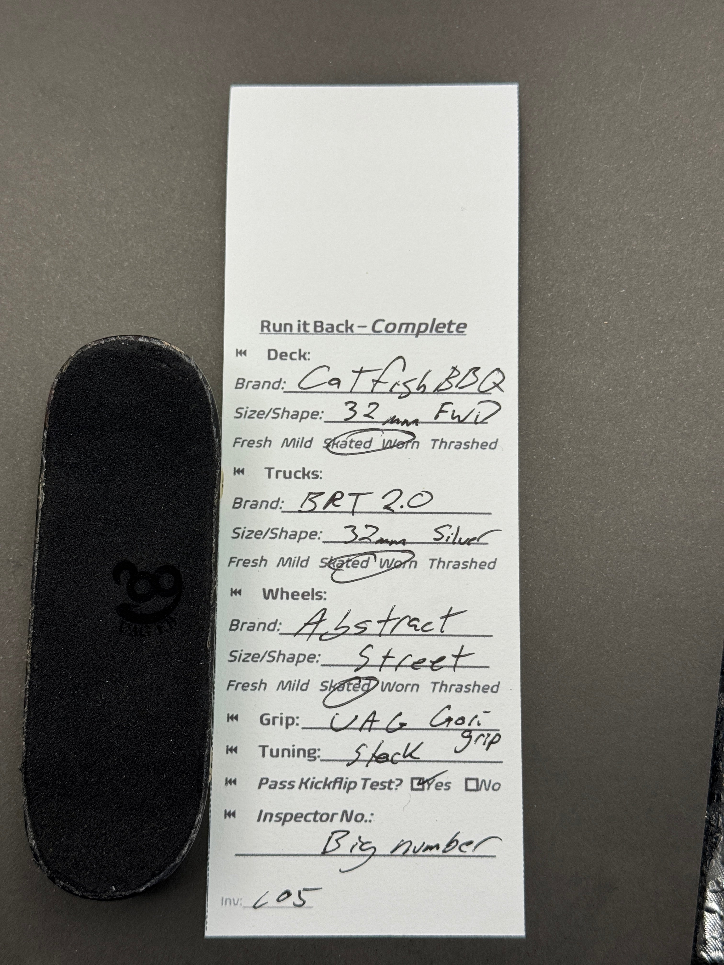 Run it Back Complete — CatfishBBQ 32mm FWD / BRT 2.0 32mm / Abstract Streets