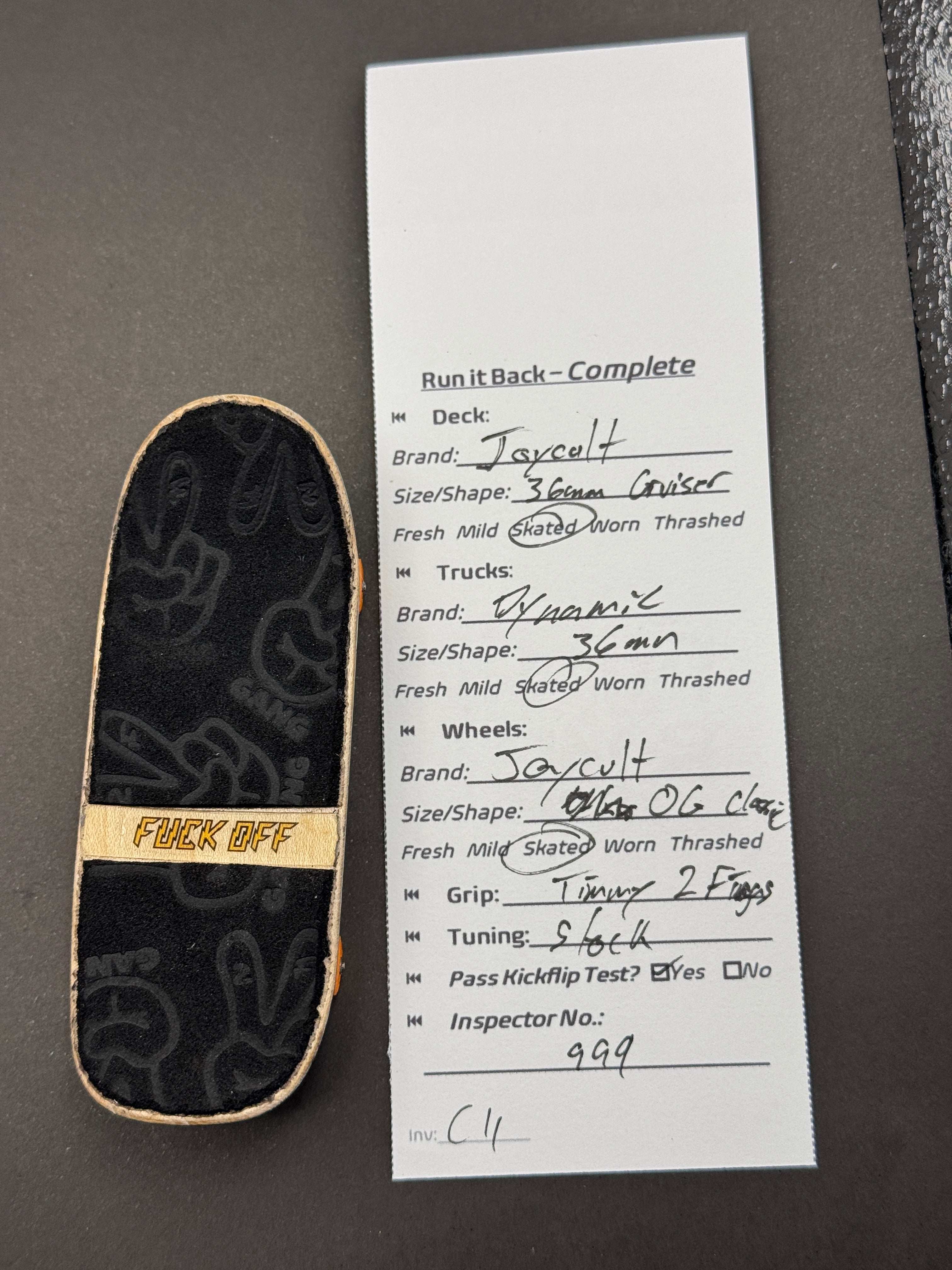 Run it Back Complete — Joycult 36mm Cruiser / Dynamic 36mm / Joycult OG Classic