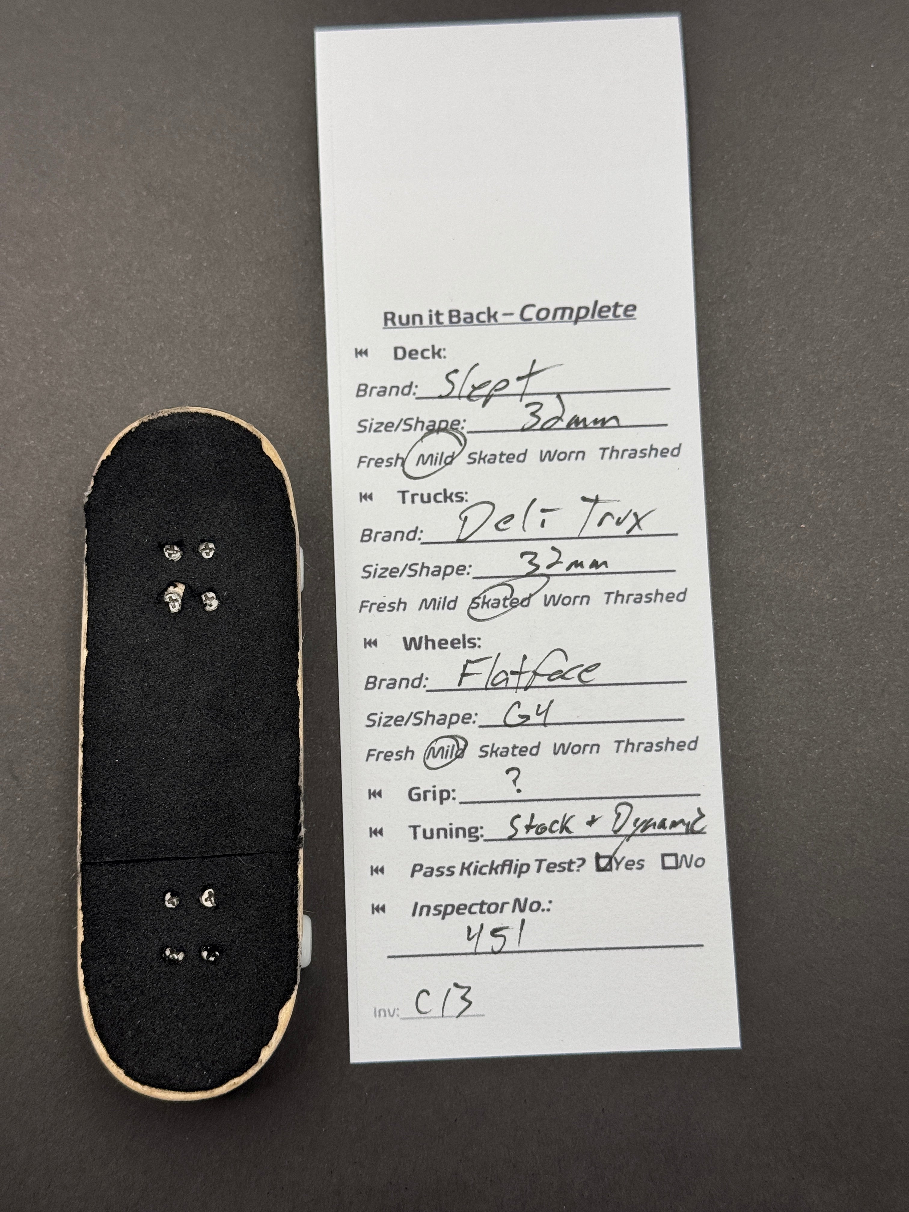 Run it Back Complete — Slept 32mm / Deli Trux 32mm / Flatface G4
