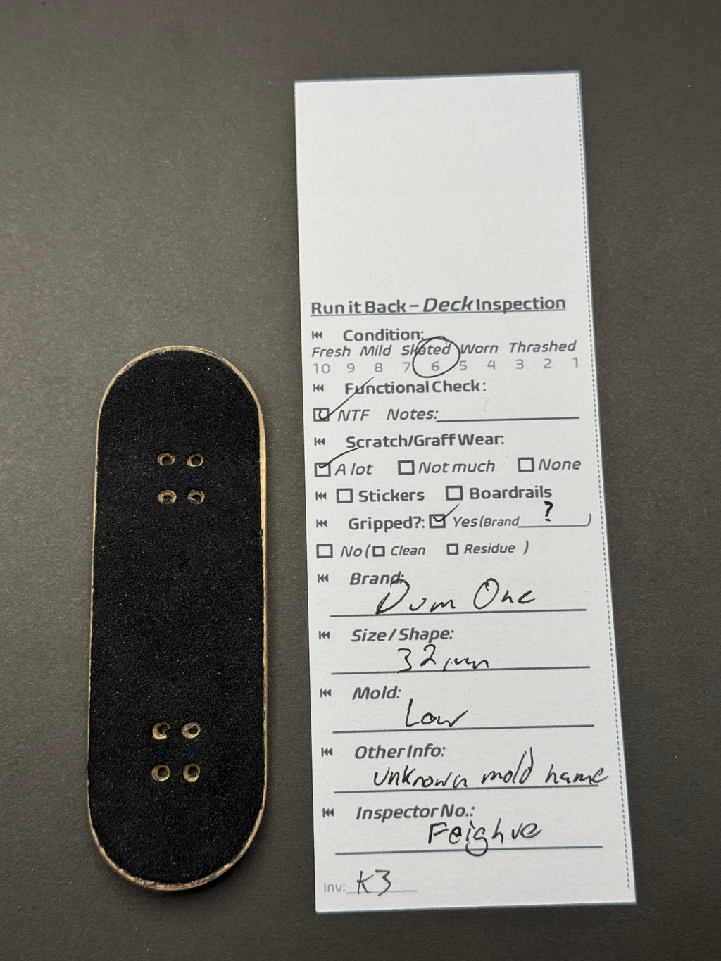 DumOne 32mm Low Mold  – Skated