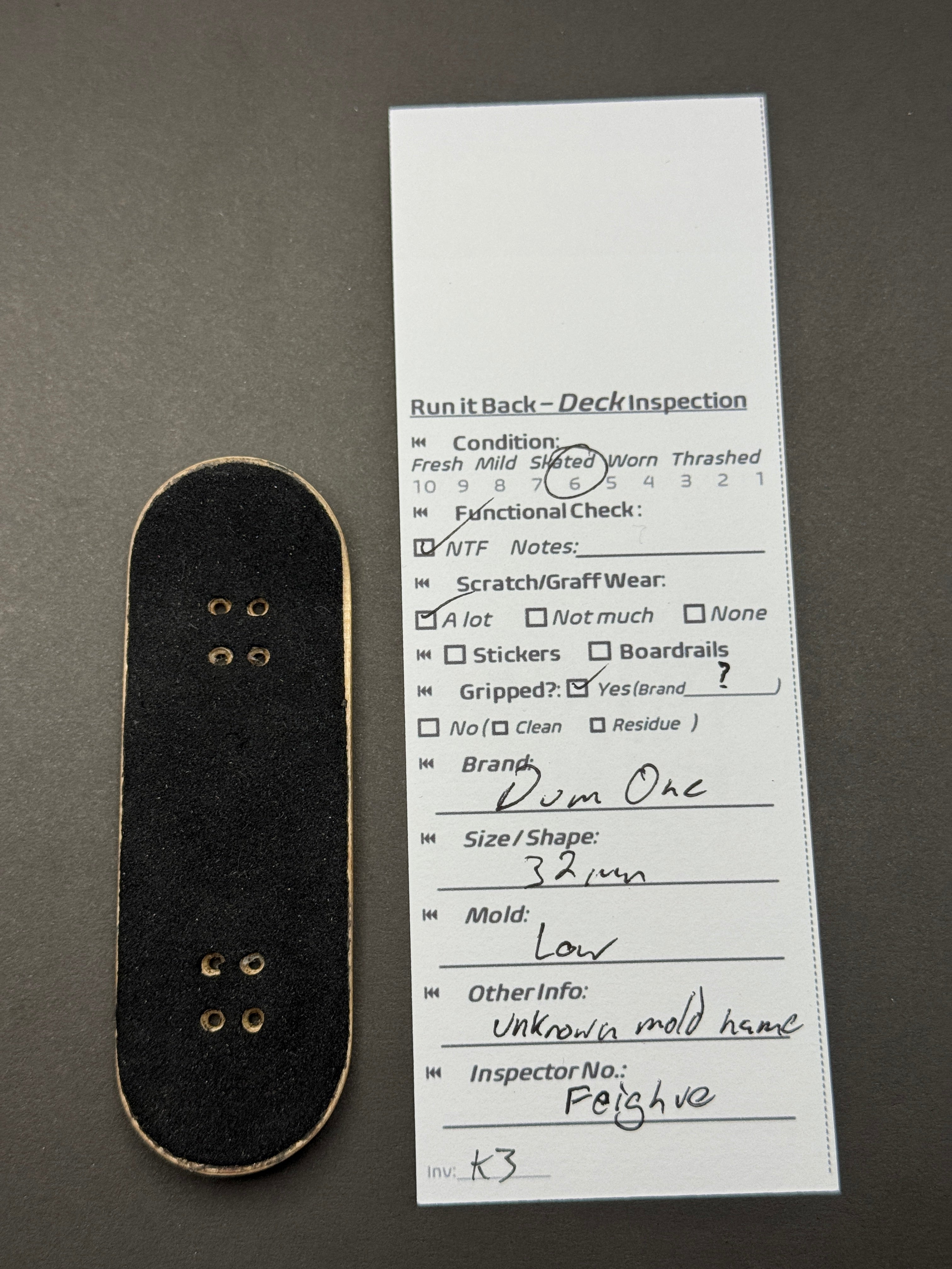DumOne 32mm Low Mold  – Skated