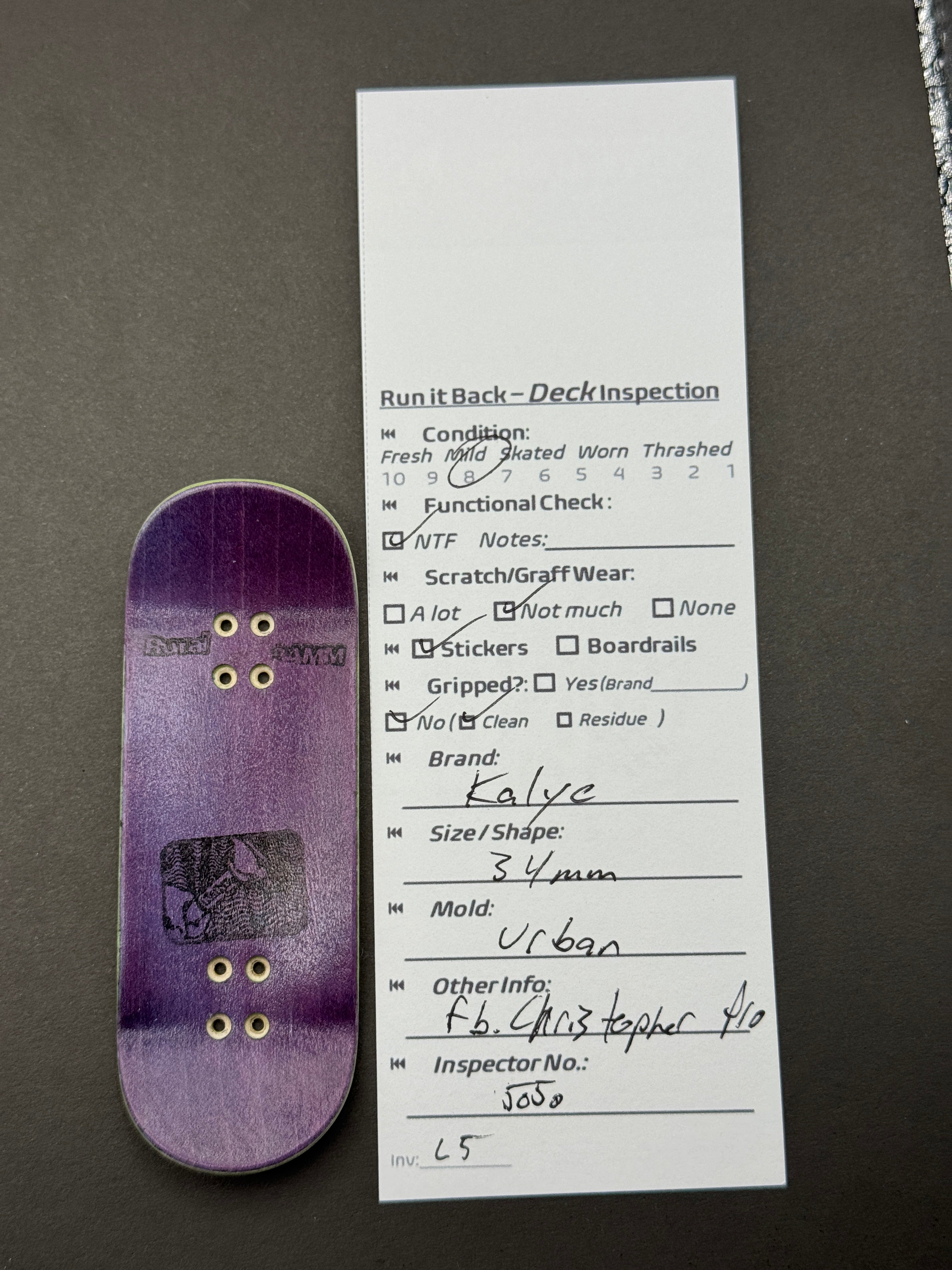 Kalye 34mm Urban (FB.Christopher Pro) – Mild/Skated