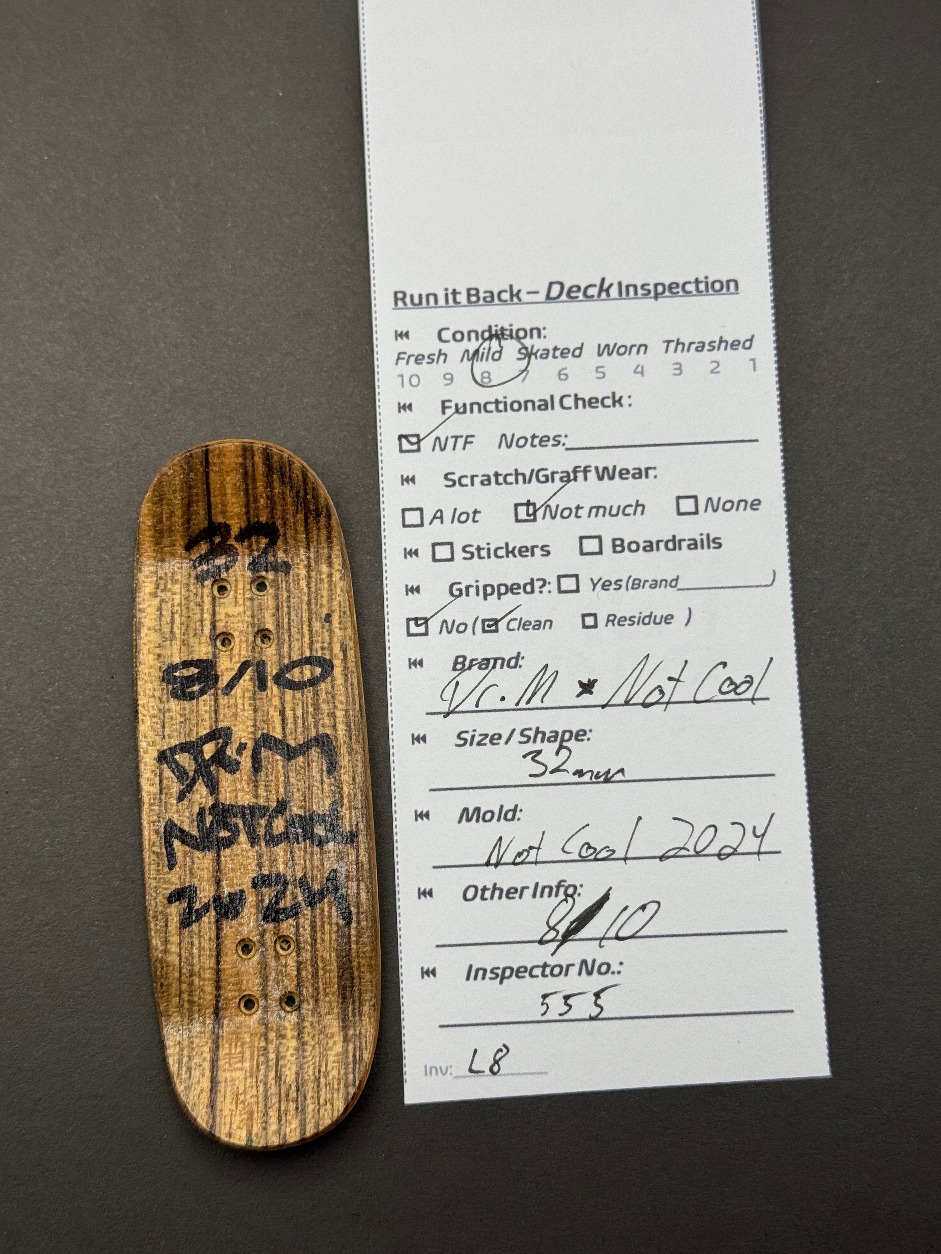 Dr.M x Not Cool 32mm 2024 8/10 – Skated
