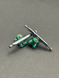 Dynamic 36mm Chrome/Green w/ Zanesh*ts - Skated