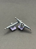 SB Trucks 35mm Silver/Lavender - Skated