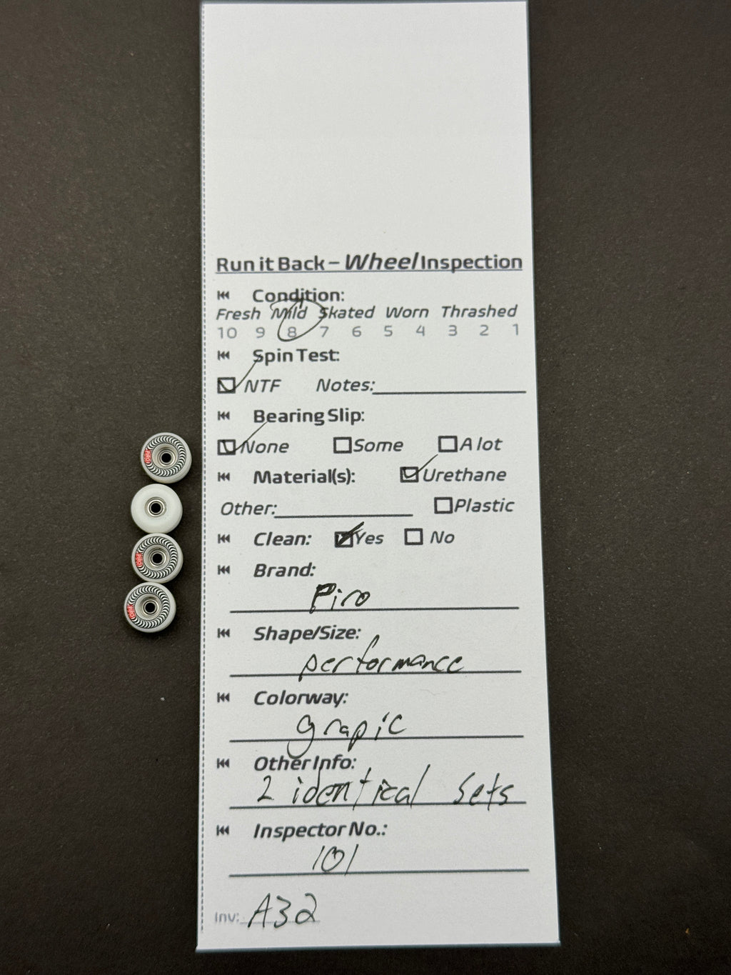 Piro Performance White Graphic Wheels - Mild