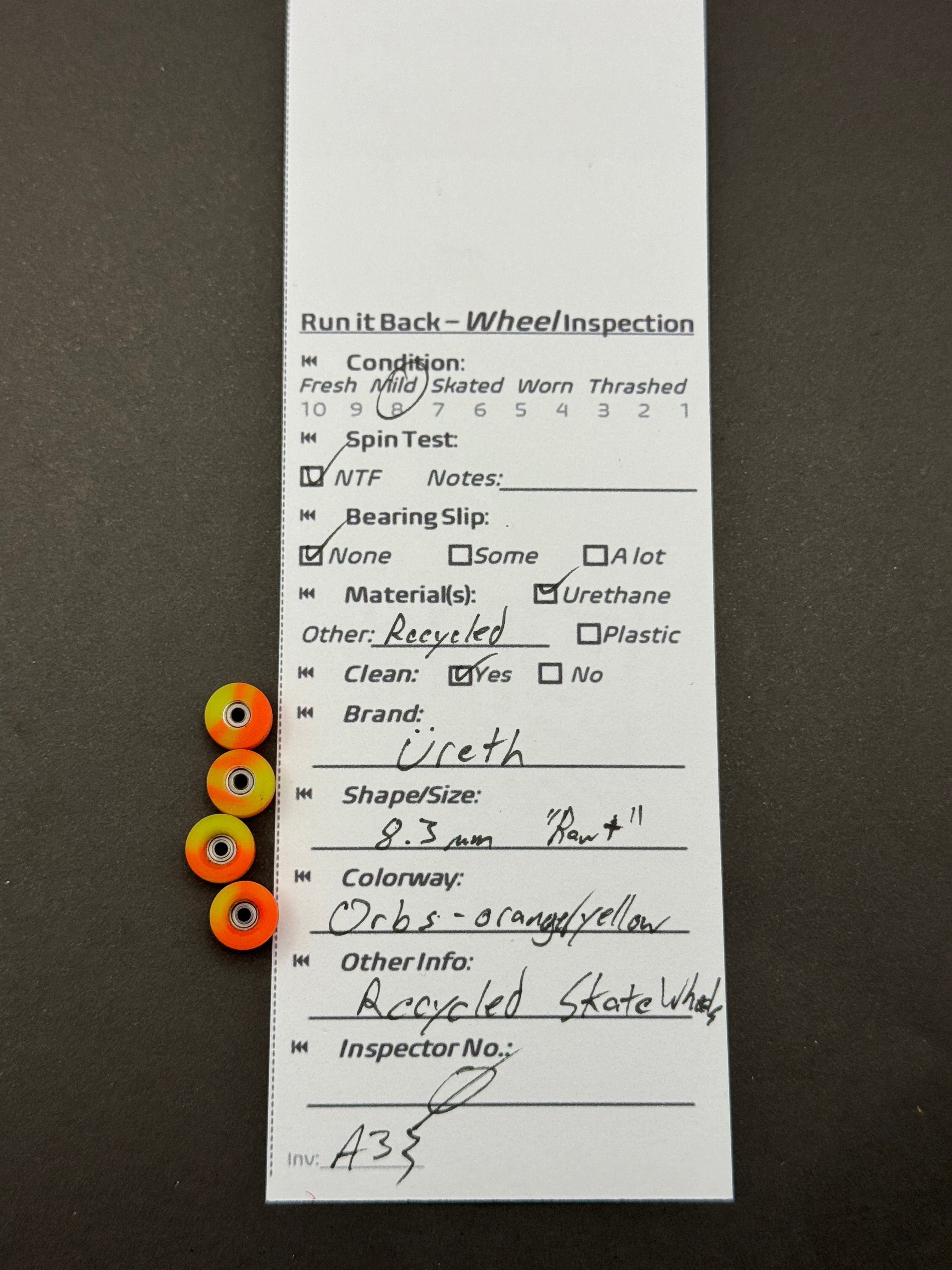 Ureth 8.3mm (Raw+ Shape) Recycled Orbs - Mild
