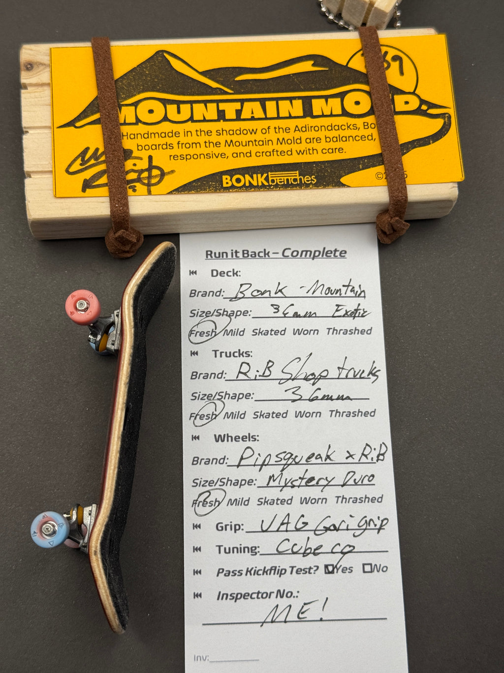 Bonk Mountain 36mm Exotic, RiB Shop Trucks 36mm, Pipsqueak x RiB Mystery Duro
