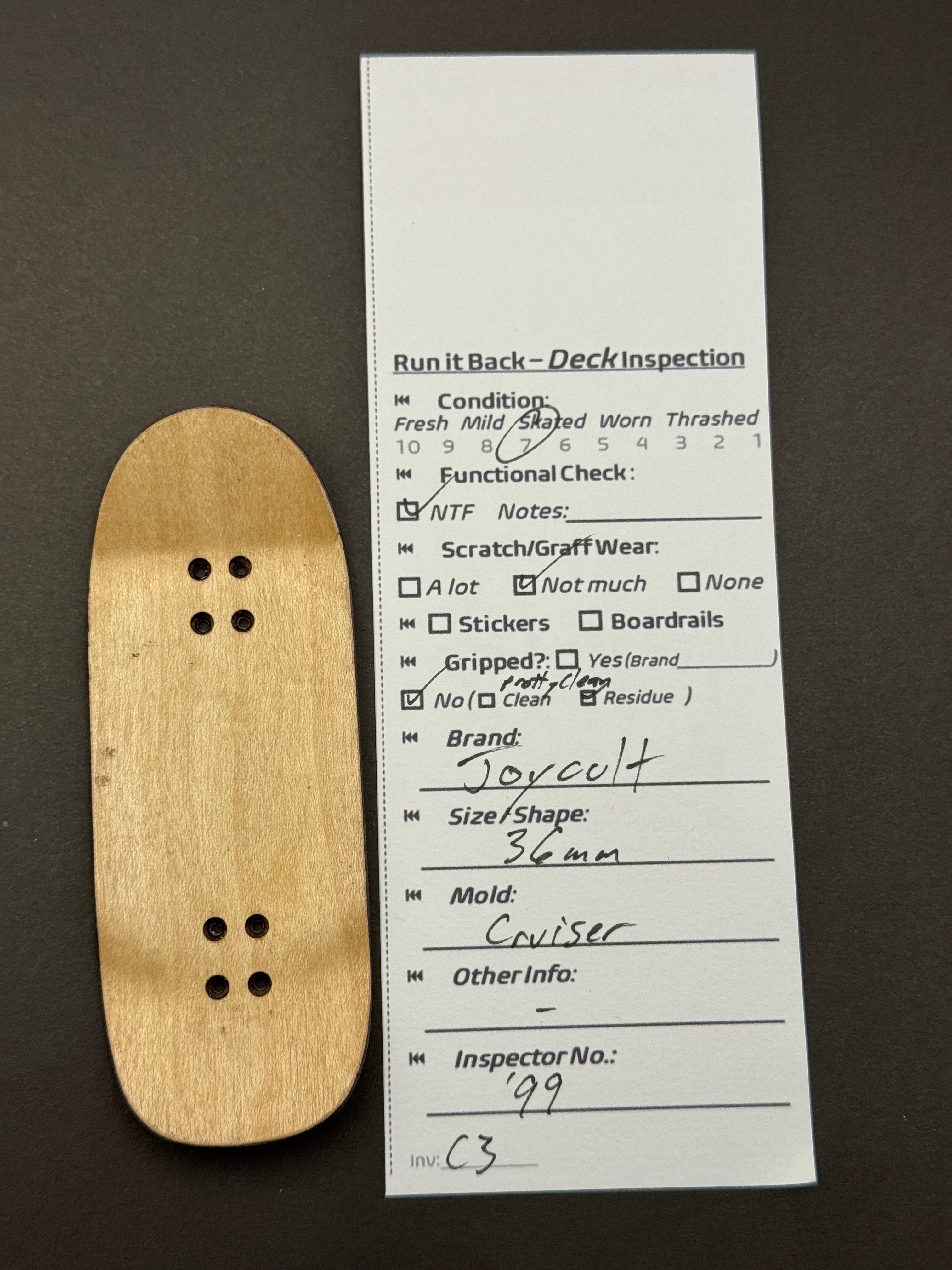 Joycult 36mm Cruiser - Skated