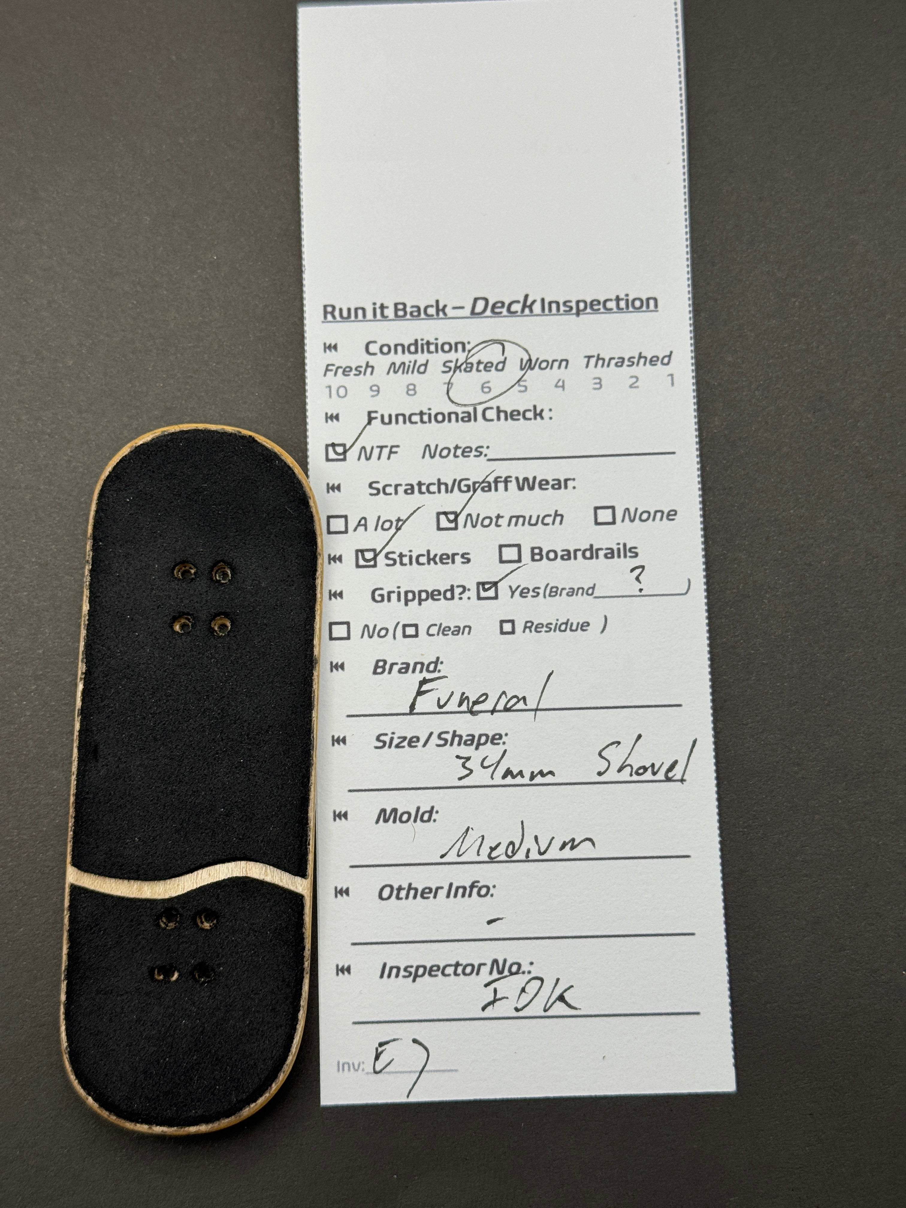 Funeral 34mm Shovel Medium - Skated