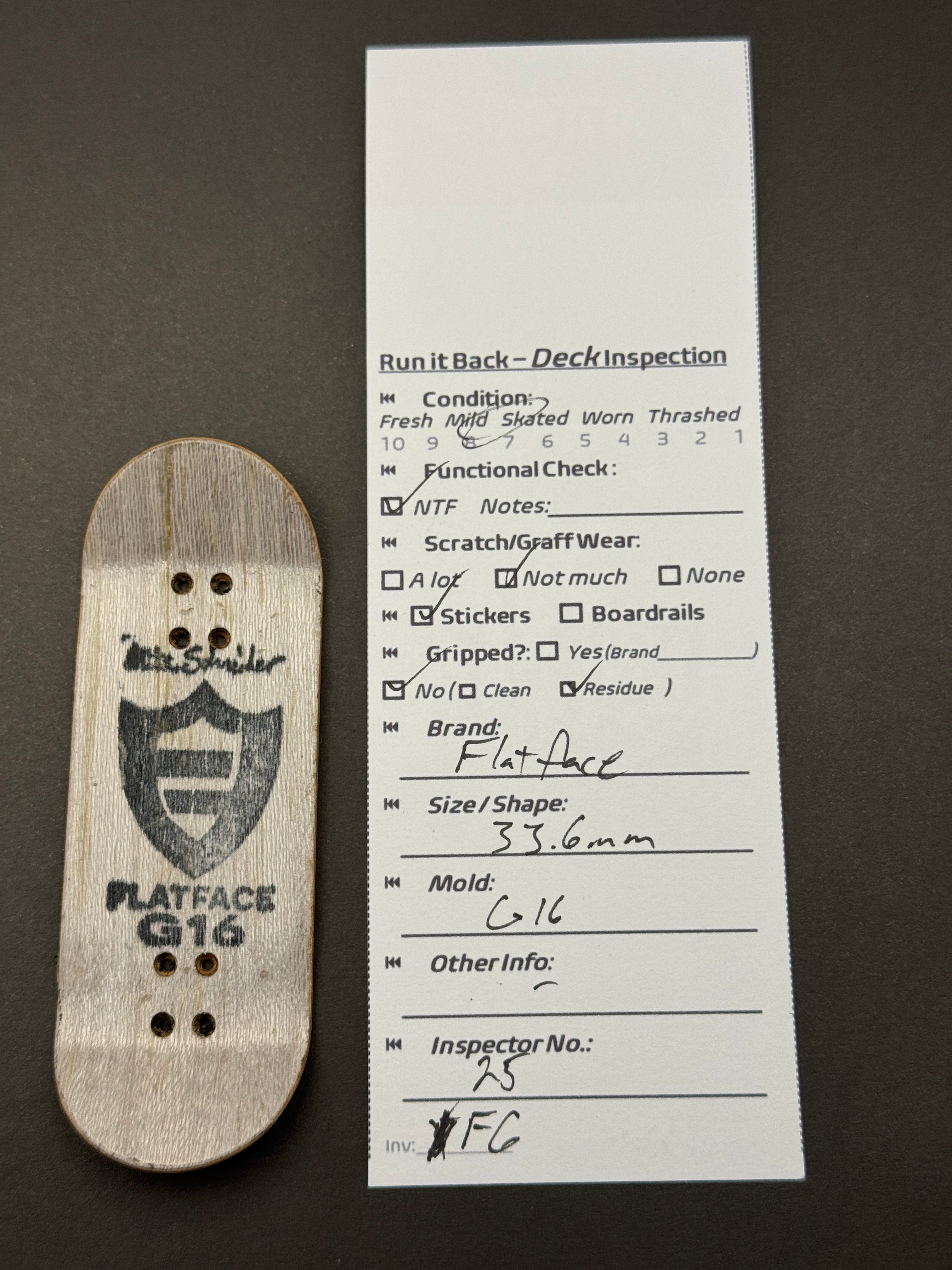 Flatface 33.6mm G16 - Skated