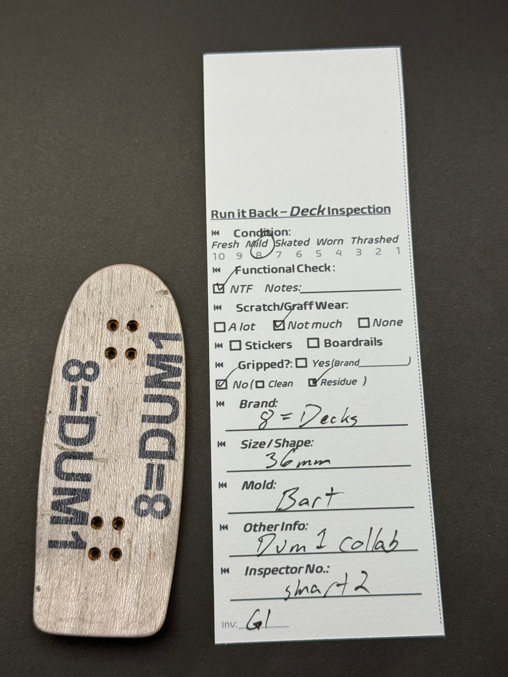 8=Decks x Dum1 36mm Bart - Mild Skated