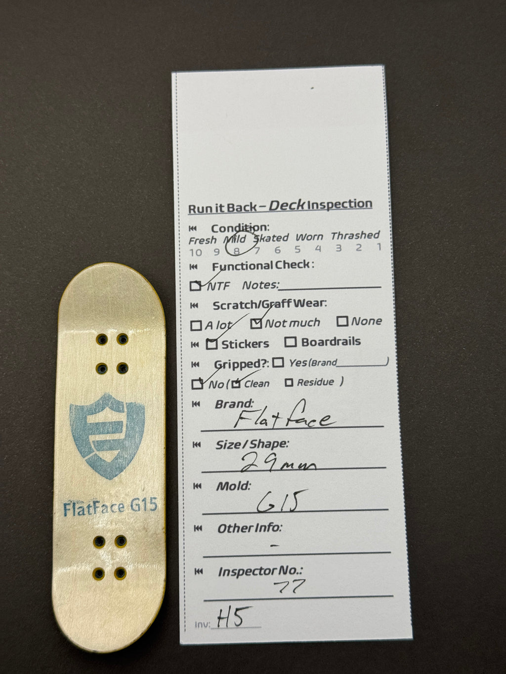 Flatface 29mm G15 - Mild Skated