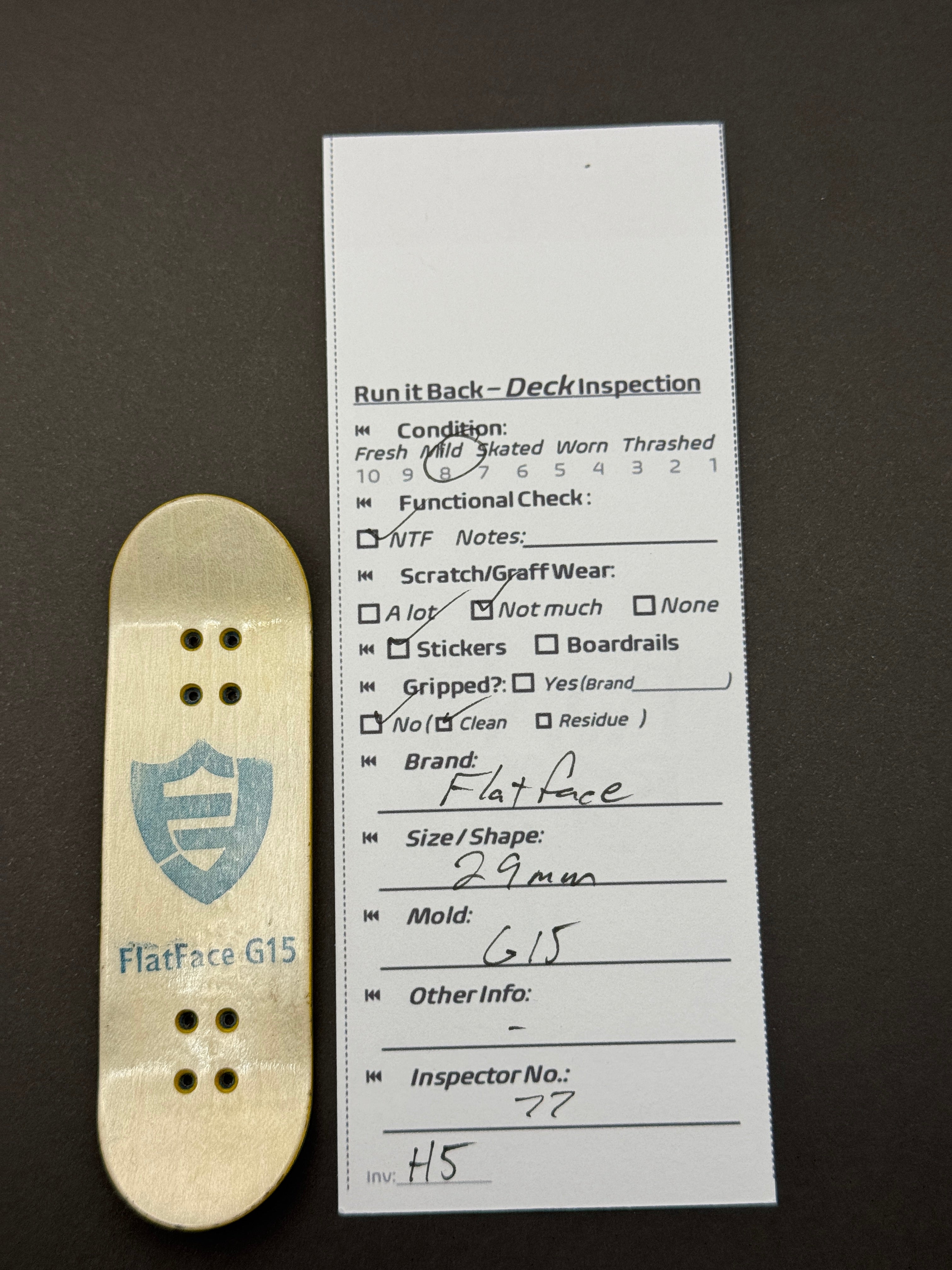 Flatface 29mm G15 - Mild Skated
