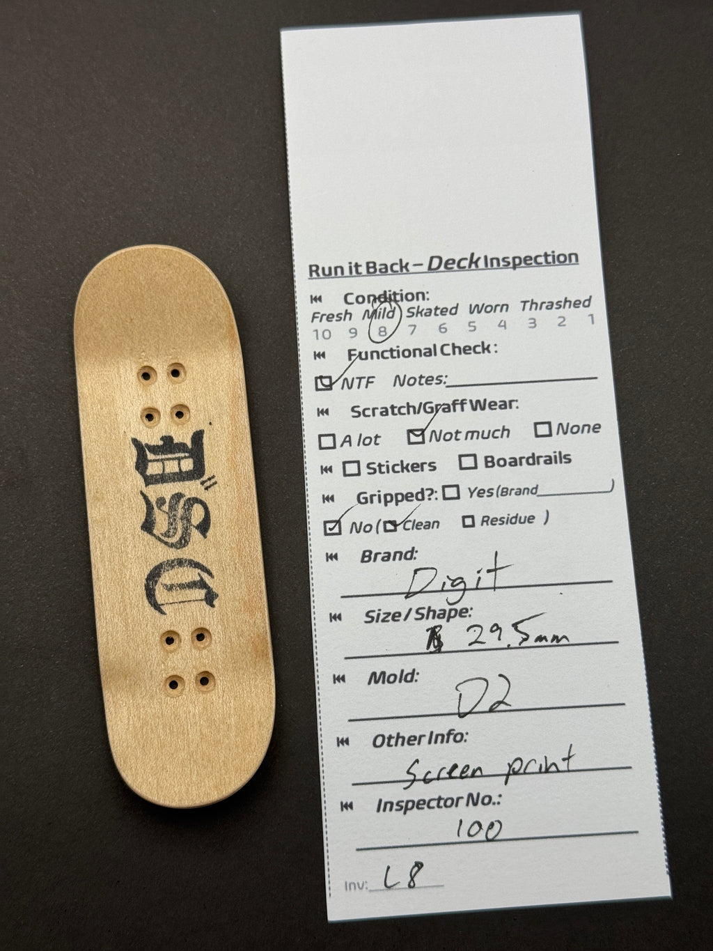 Digit 29.5mm D2 - Skated