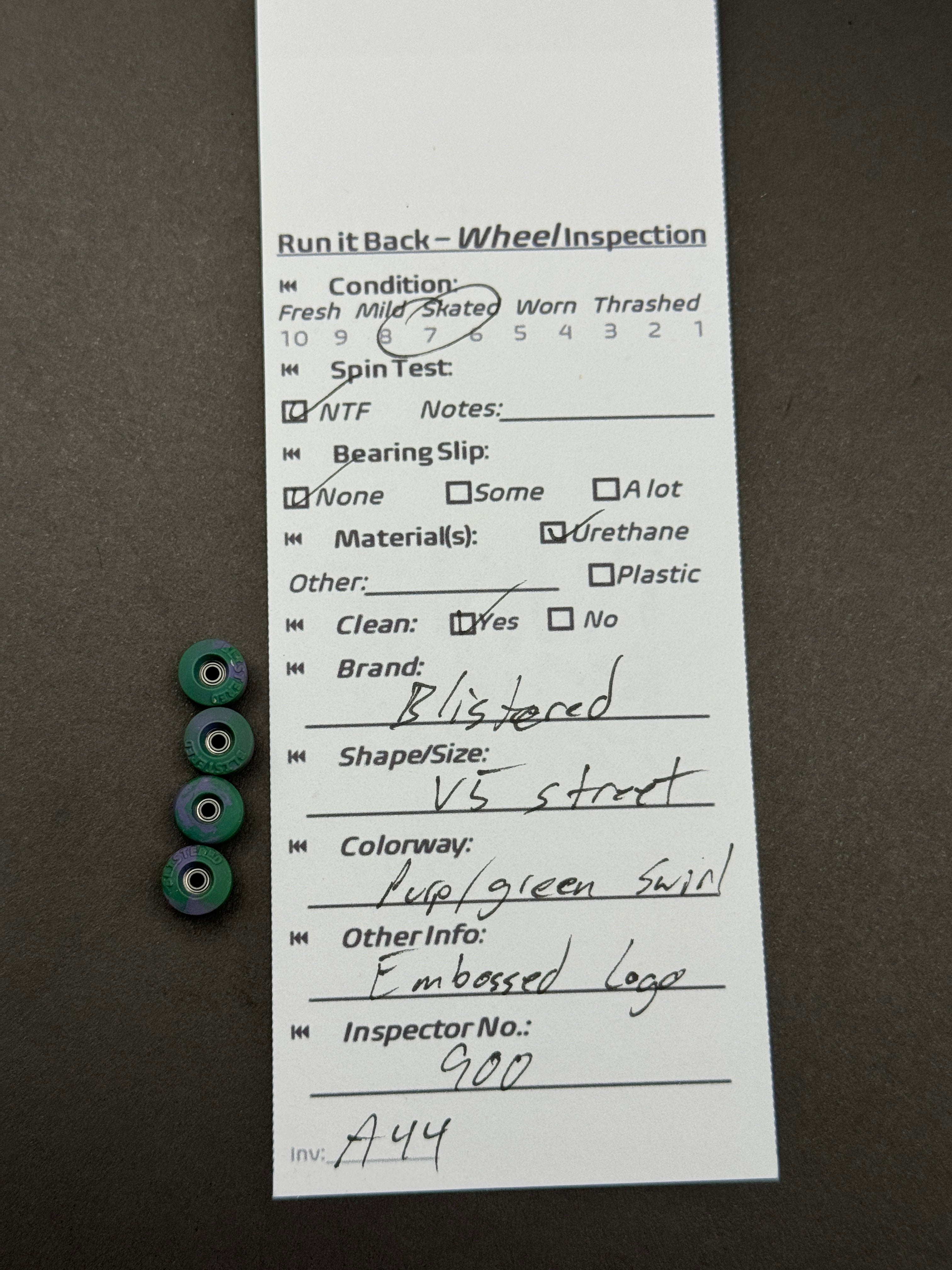 Blistered V5 Street Purp/Green Swirl – Mild