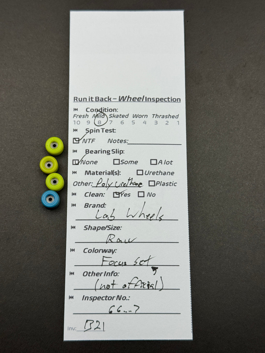 Lab Wheels Raw Focus Set – Mild/Skated