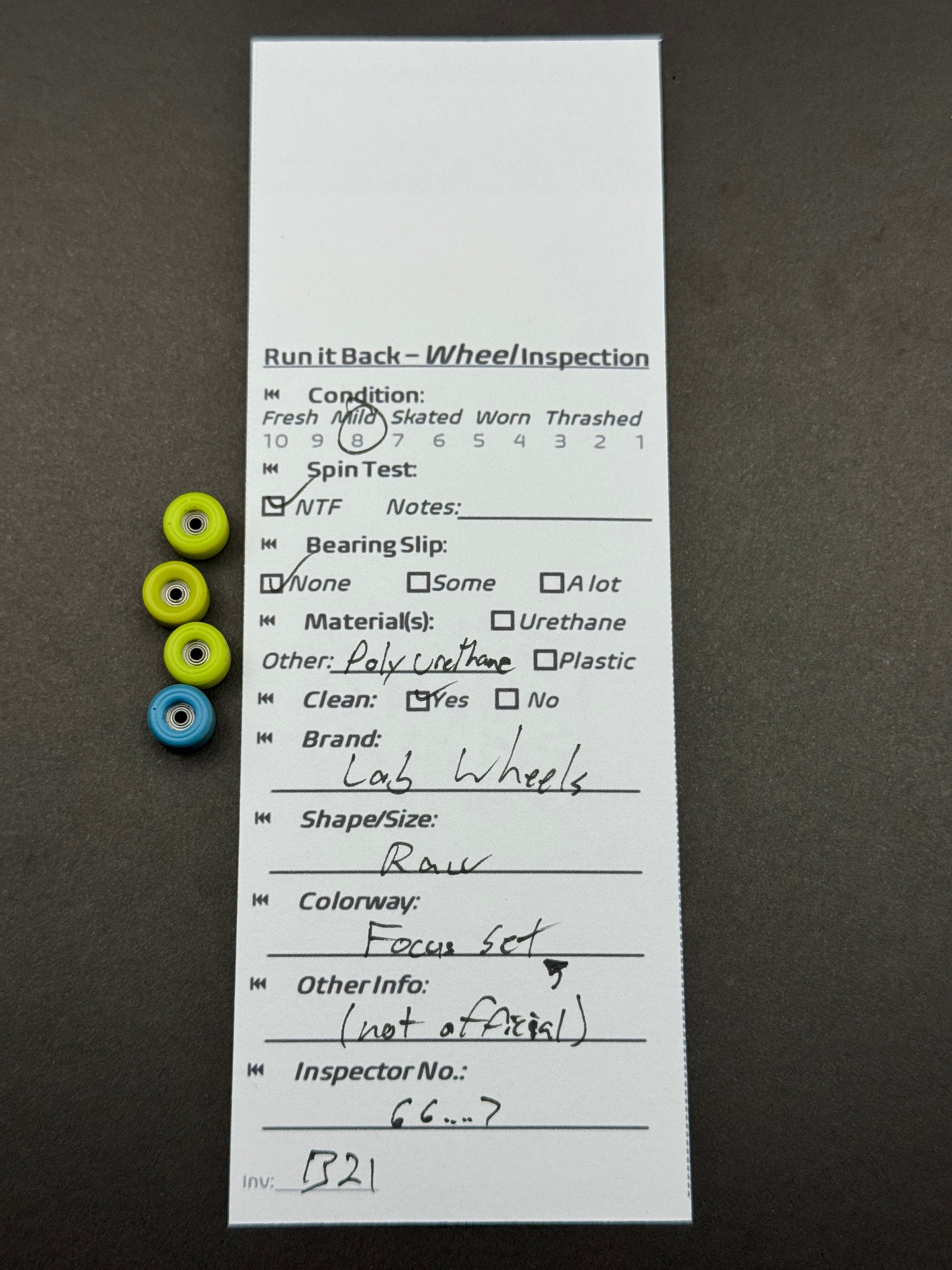 Lab Wheels Raw Focus Set – Mild/Skated